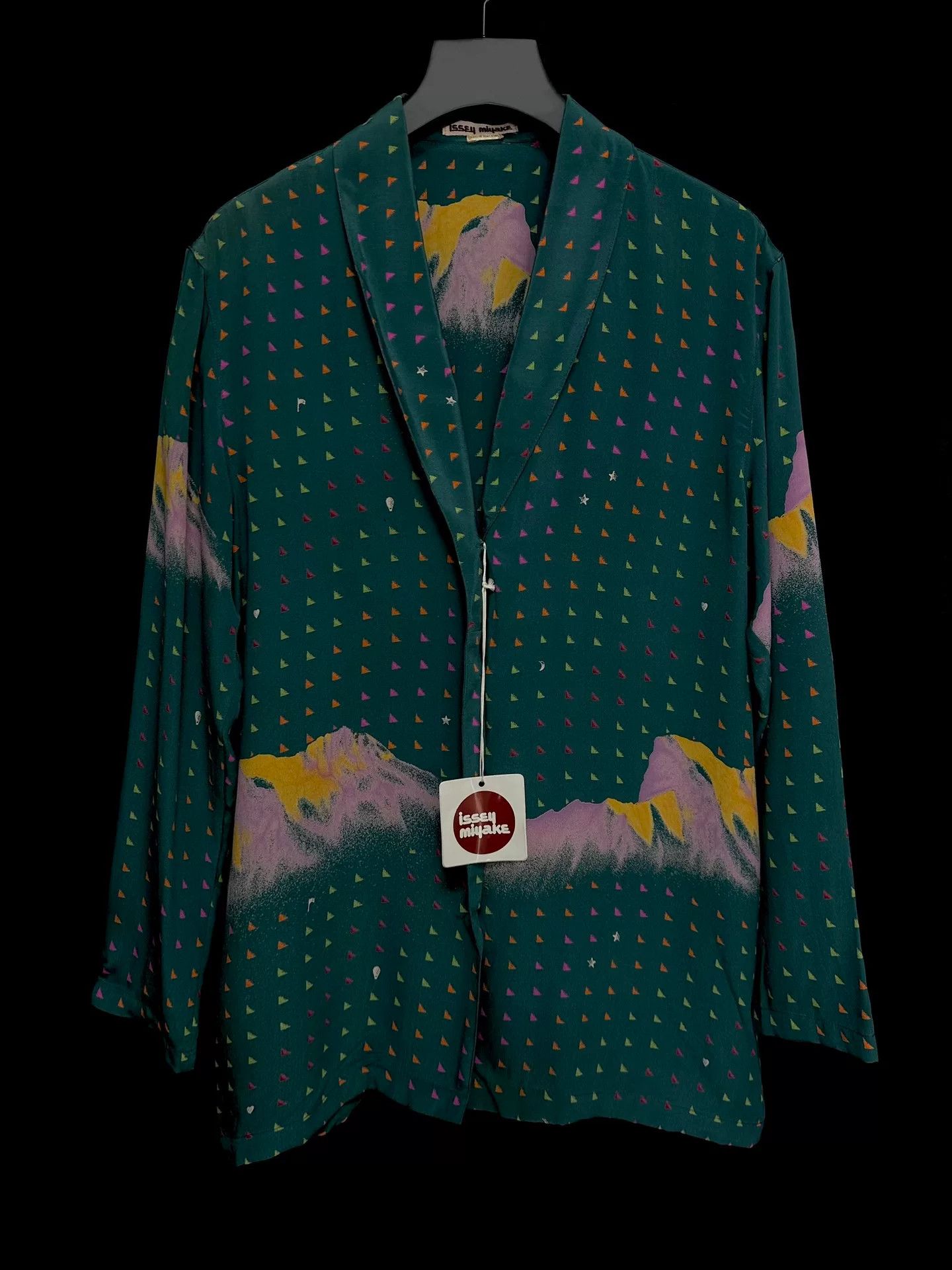 Issey Miyake issey miyake silk jacket in teal and pink Size M / US 6-8 / IT 42-44 - 1 Thumbnail