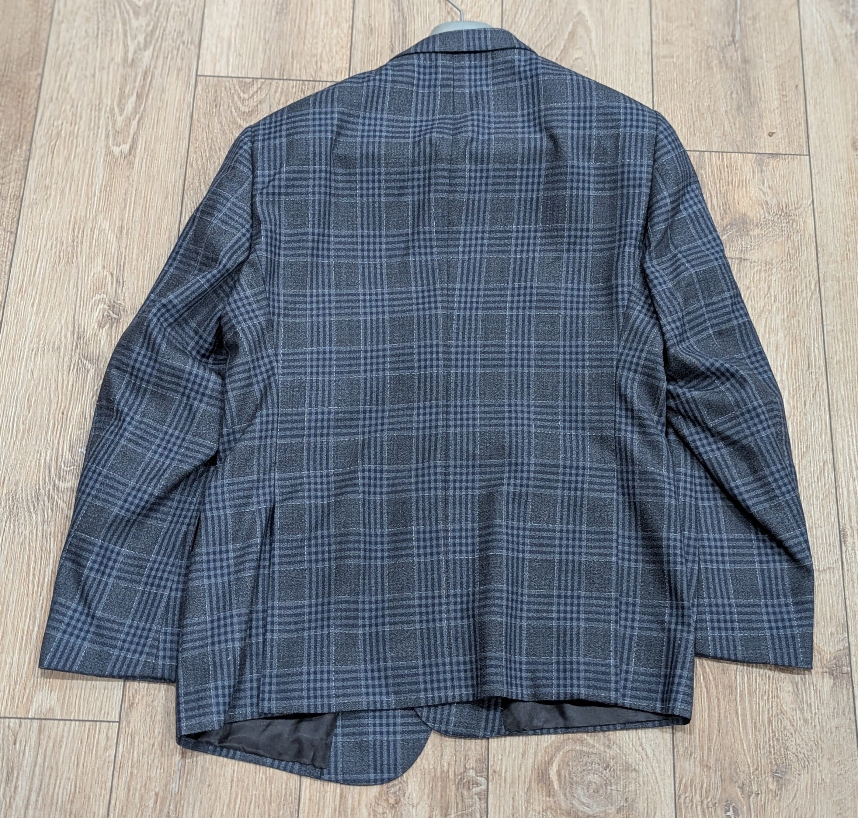 Armani Collezioni ARMANI COLLEZIONI Virgin Wool/Silk Blazer Gray 52 US 42 Size 42R - 4 Thumbnail