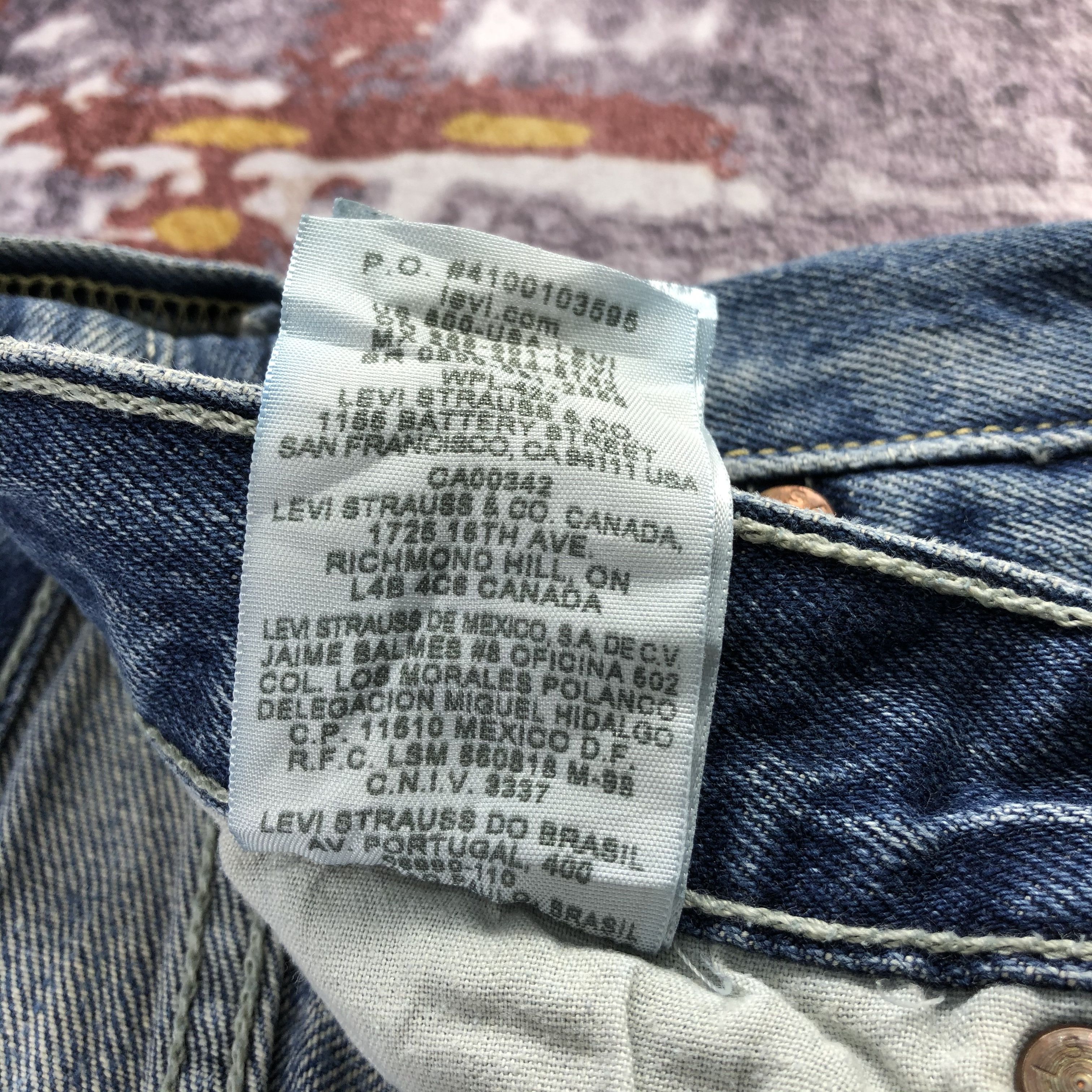 Levi's Vintage Blue Wash Levis 501 Jeans-JM2101 Size US 32 / EU 48 - 12 Thumbnail