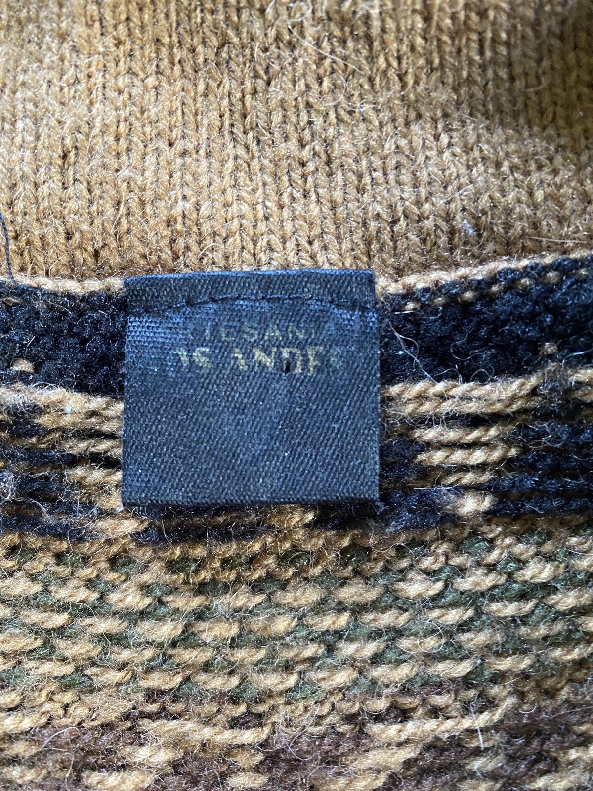 Vintage Vintage 80’s Artesania Los Andes Alpaca Wool 1/4 Zip Sweater Size US XL / EU 56 / 4 - 5 Thumbnail