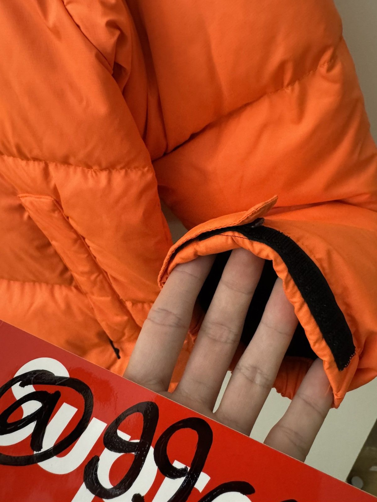 Supreme × The North Face Supreme TNF Orange Nuptse Jacket Size US M / EU 48-50 / 2 - 13 Thumbnail