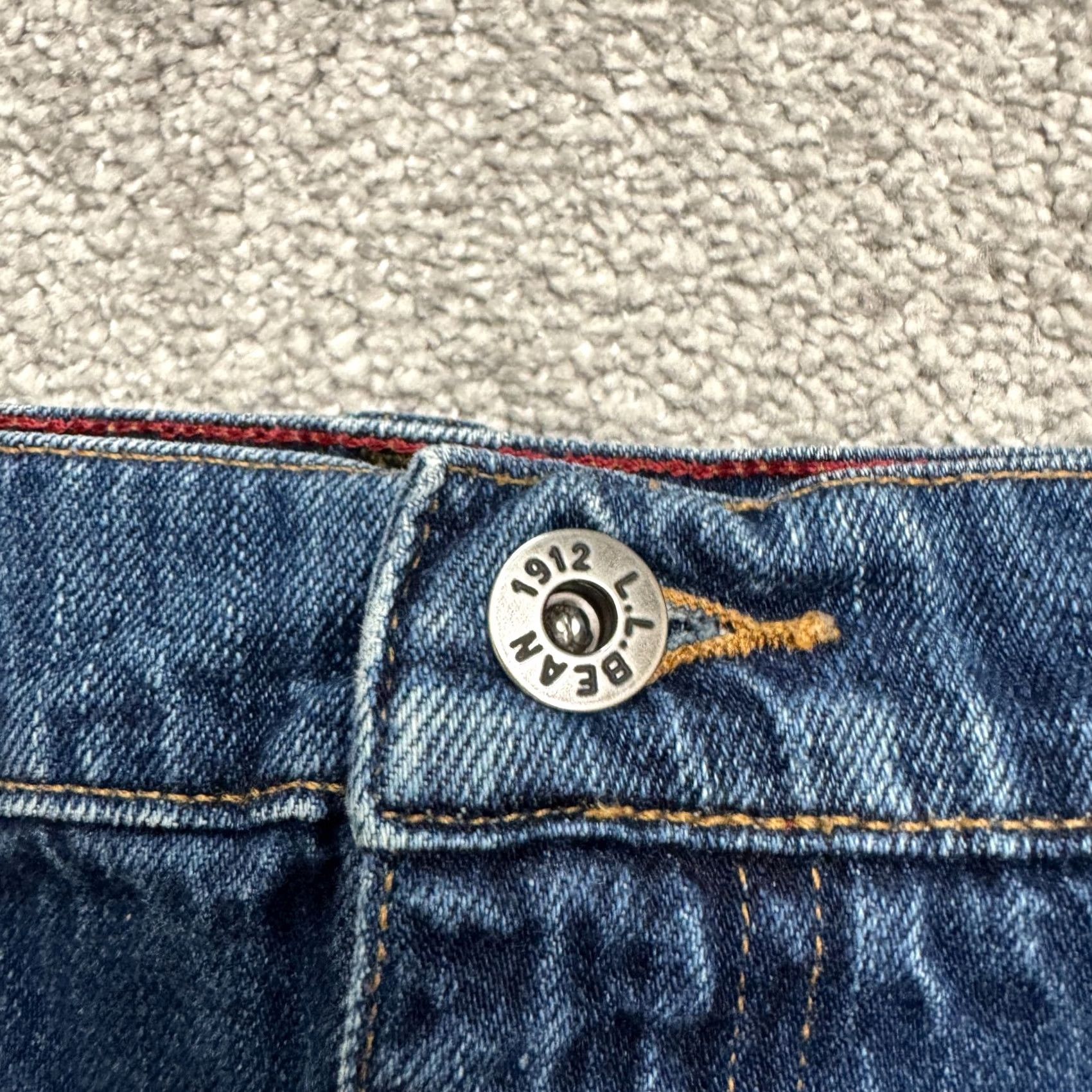 Vintage L.L. Bean Jeans Mens 38x30 Denim Straight Classic Fit Blue Medium Wash 5-Pocket Cotton Denim Jeans Size US 38 / EU 54 - 3 Thumbnail