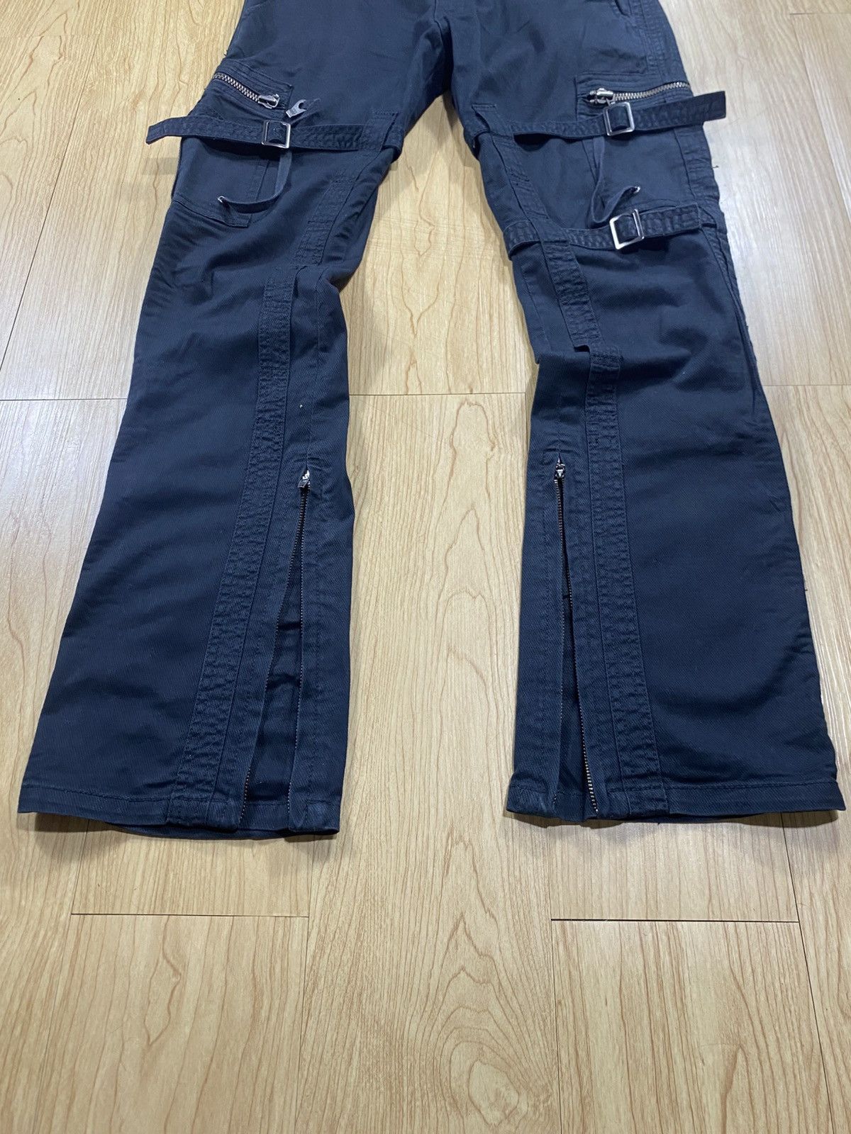 Issey Miyake Crazy Double Edge Bondage Flared Jeans Size US 32 / EU 48 - 2 Thumbnail