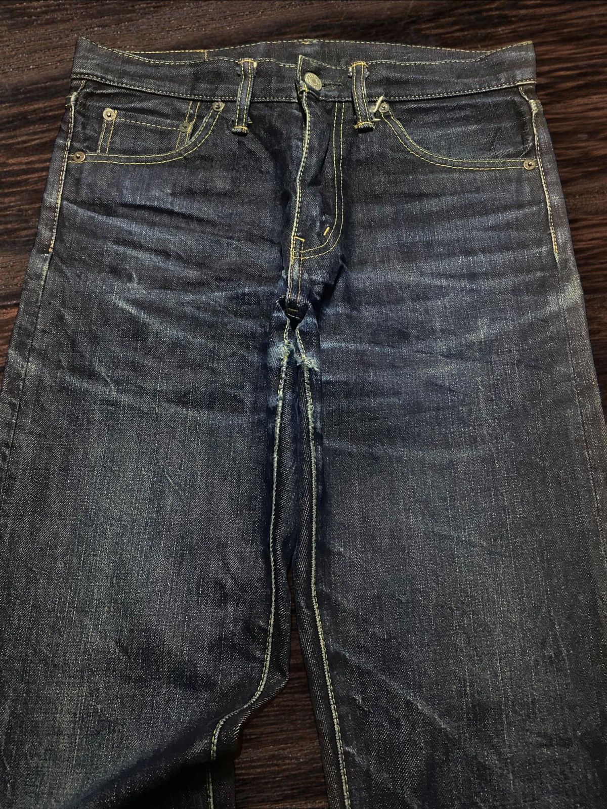 Burgus Plus Vintage Japanese Brand Burgus Blue Straight Fit Jeans Size US 30 / EU 46 - 3 Thumbnail