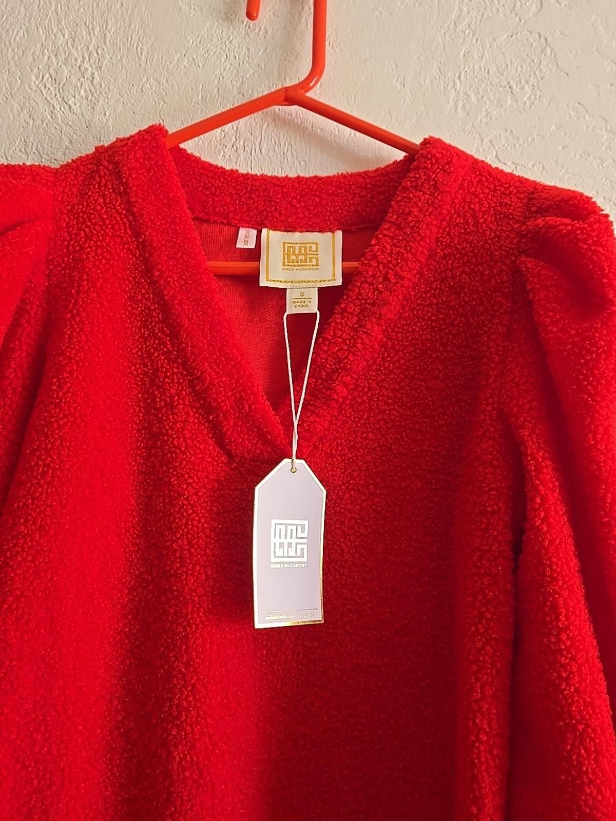 Other Emily McCarthy Julia Sweater Dress Sz Small Red Pullover NWT Size S / US 4 / IT 40 - 3 Thumbnail