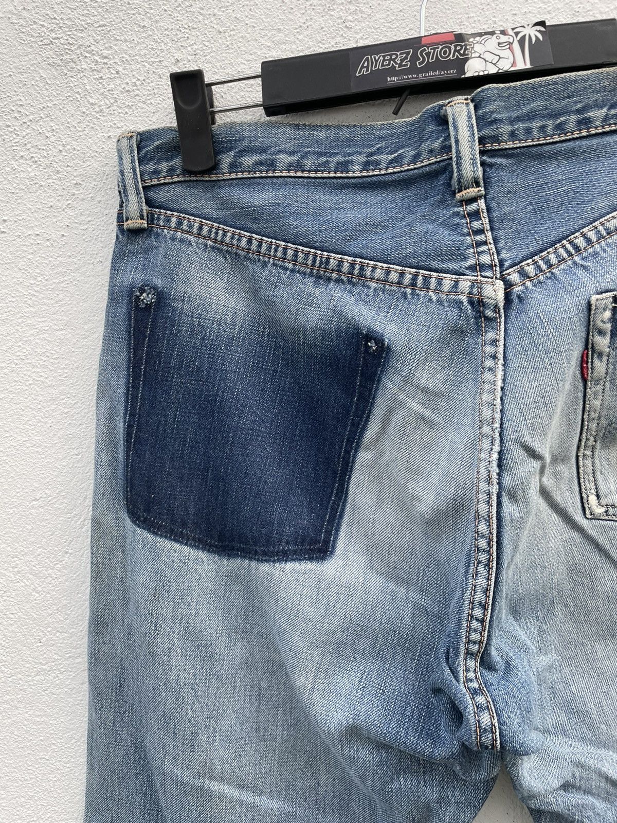 Full Count & Co. Vintage Full Count Distressed Selvedge Jeans Size US 30 / EU 46 - 12 Thumbnail