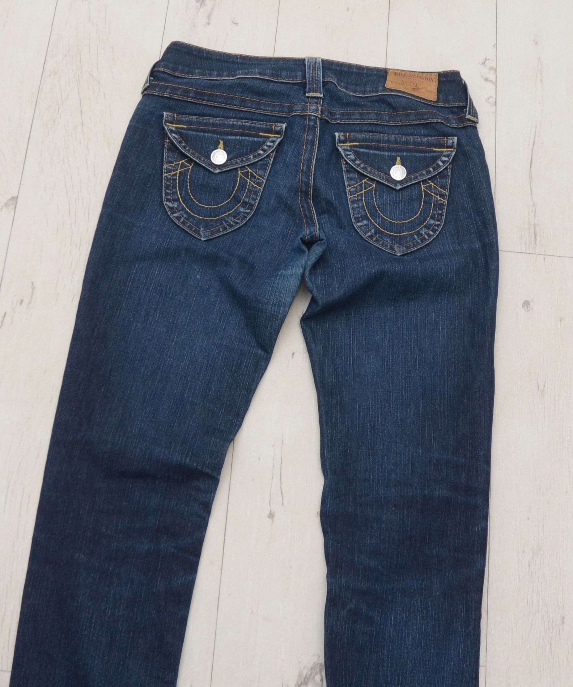 True Religion × Vintage Y2k Low Rise Crazy Skinny True Religion Golden Edition USA Size 28" / US 6 / IT 42 - 8 Thumbnail