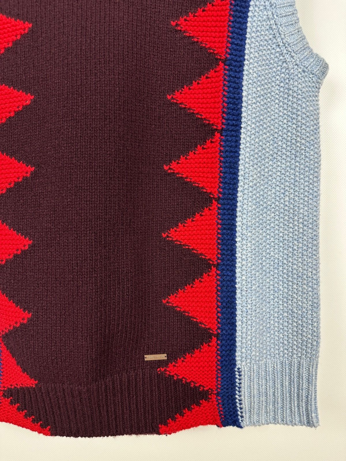 Dsquared2 Dsquared2 Geometric Wool Knit Sweater Sleeveless Vest Size US S / EU 44-46 / 1 - 9 Thumbnail