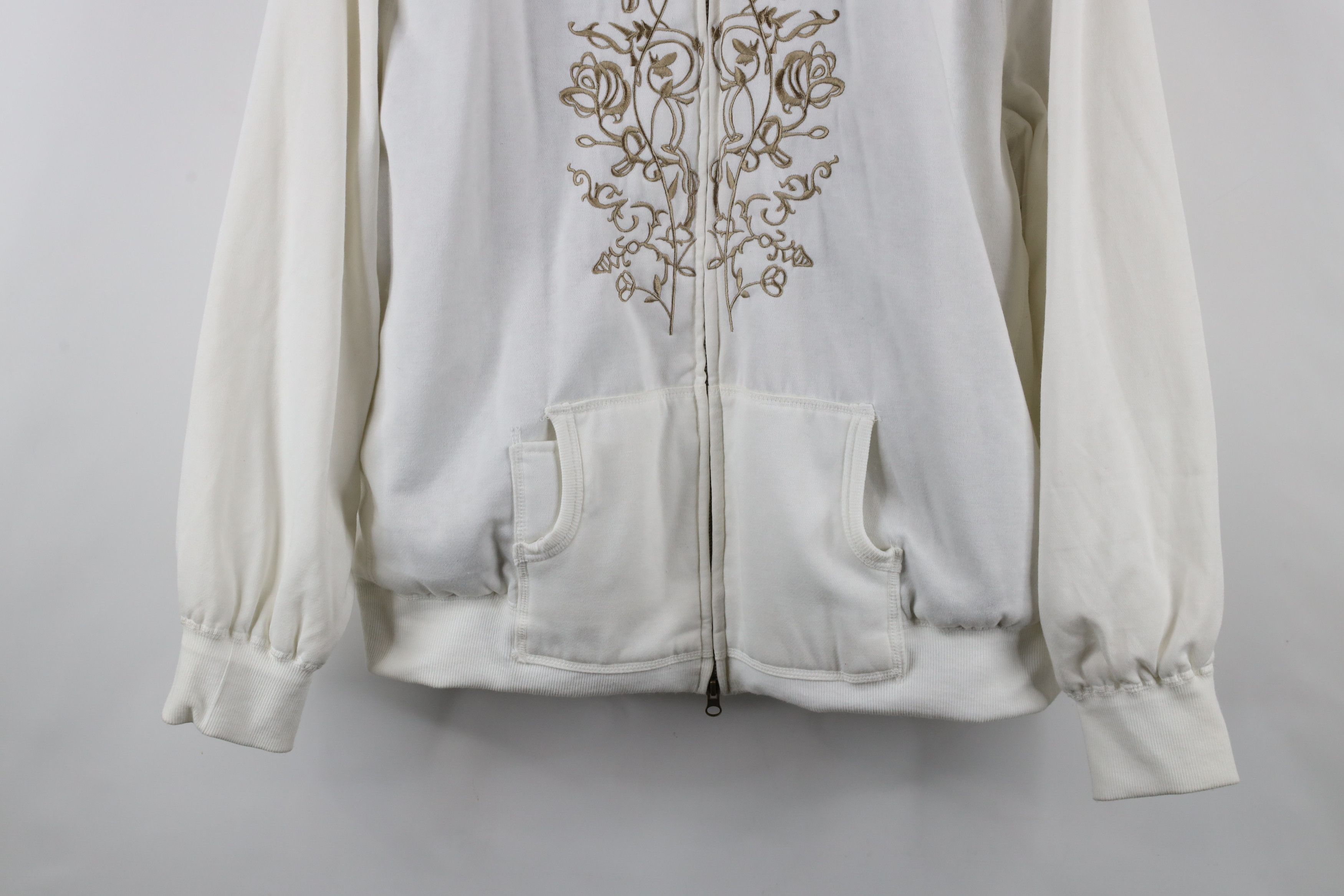 Vintage Vintage Y2K Baby Doll Fleece Lined Flower Tribal Hoodie Size 3XL / US 20-22 - 3 Thumbnail