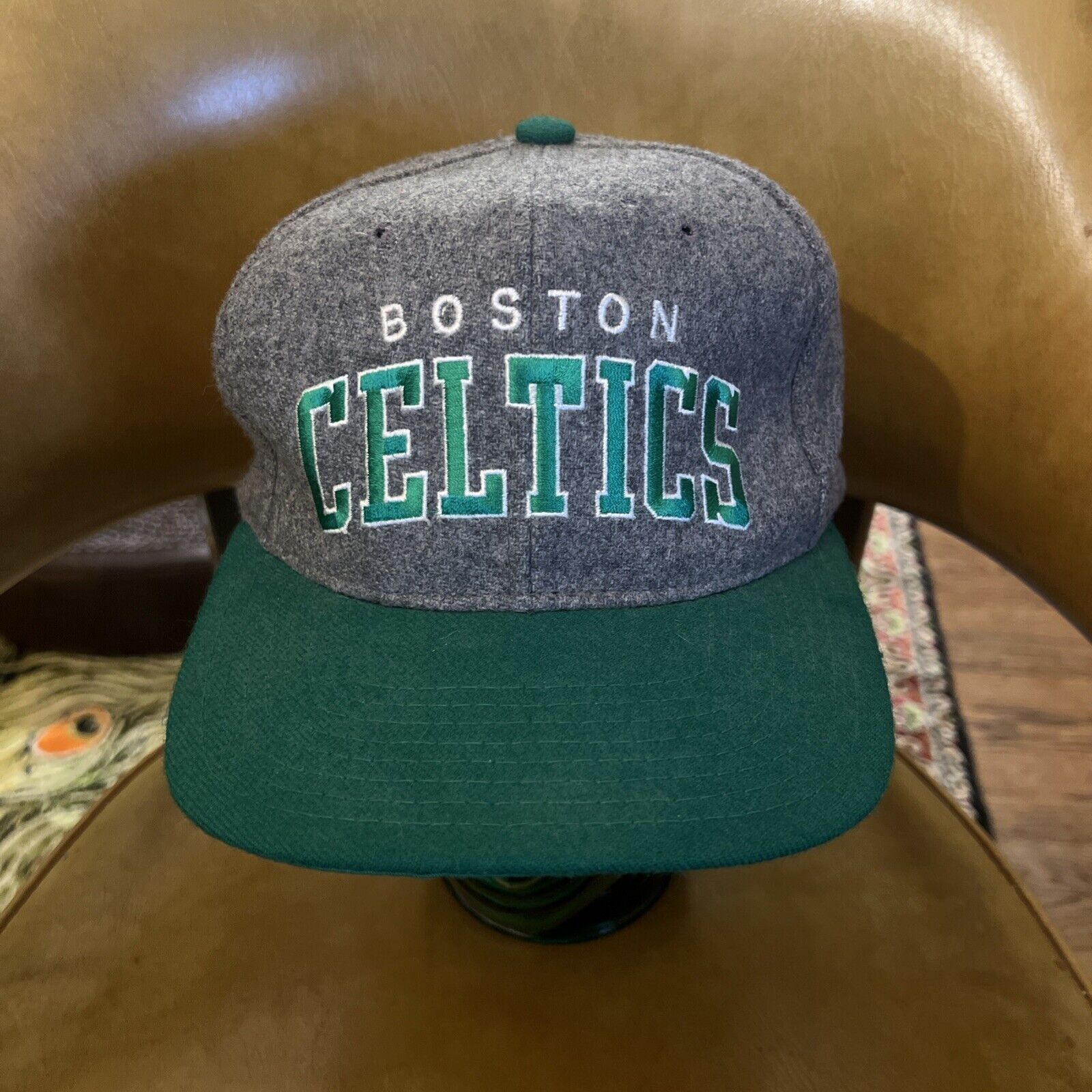 Starter VTG NBA Boston Celtics Starter 100% Wool Snapback Hat 