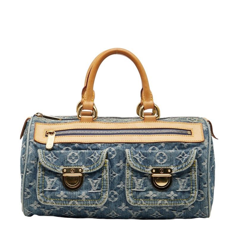 Louis Vuitton Louis Vuitton Neo Speedy Monogram Denim Handbag Canvas Handbag M95019 DUTY FREE for USA