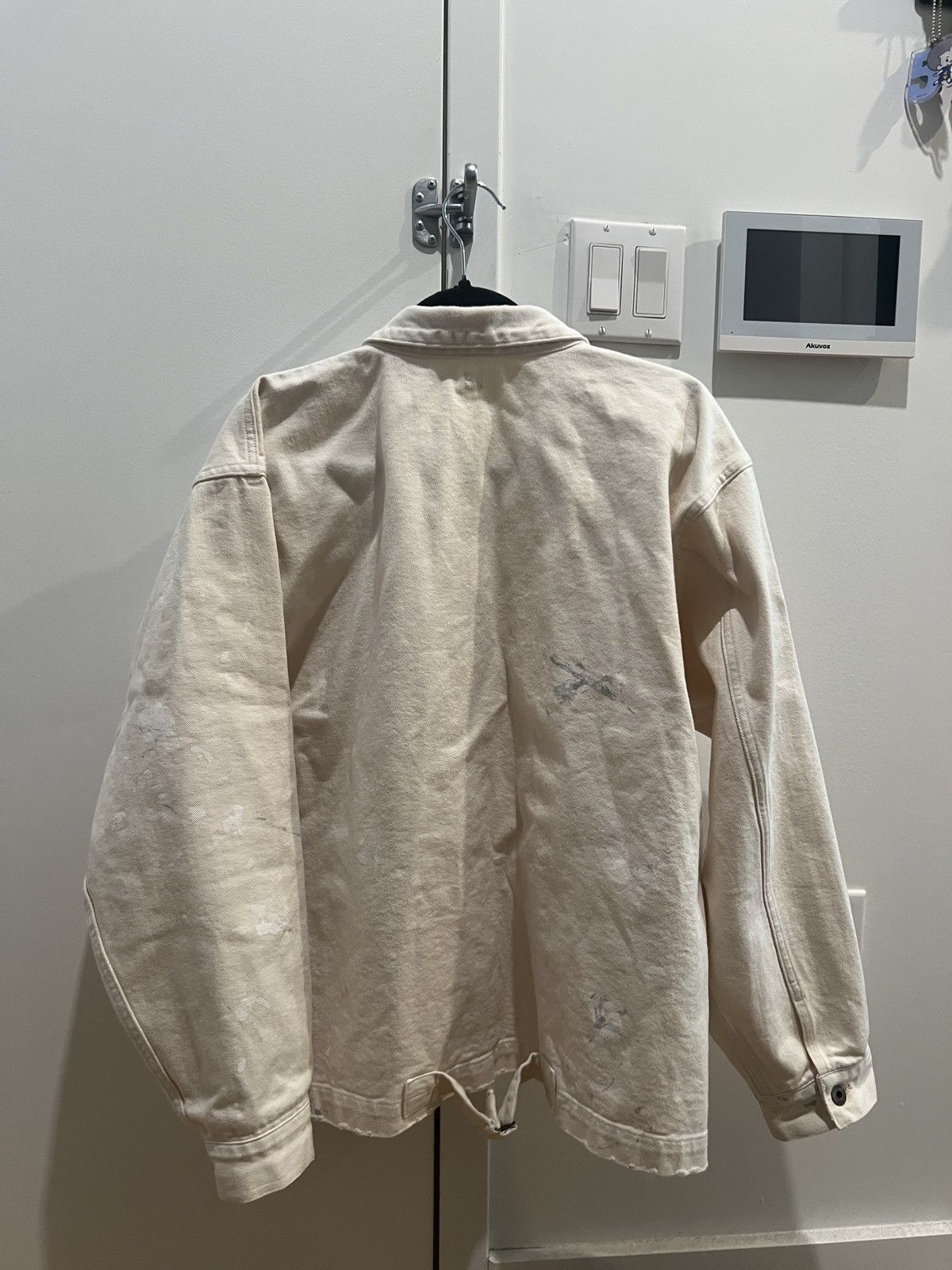 Taiga Takahashi Taiga Takahashi LOT.303 COVERALL JACKET IVORY PAINT Size US L / EU 52-54 / 3 - 5 Thumbnail