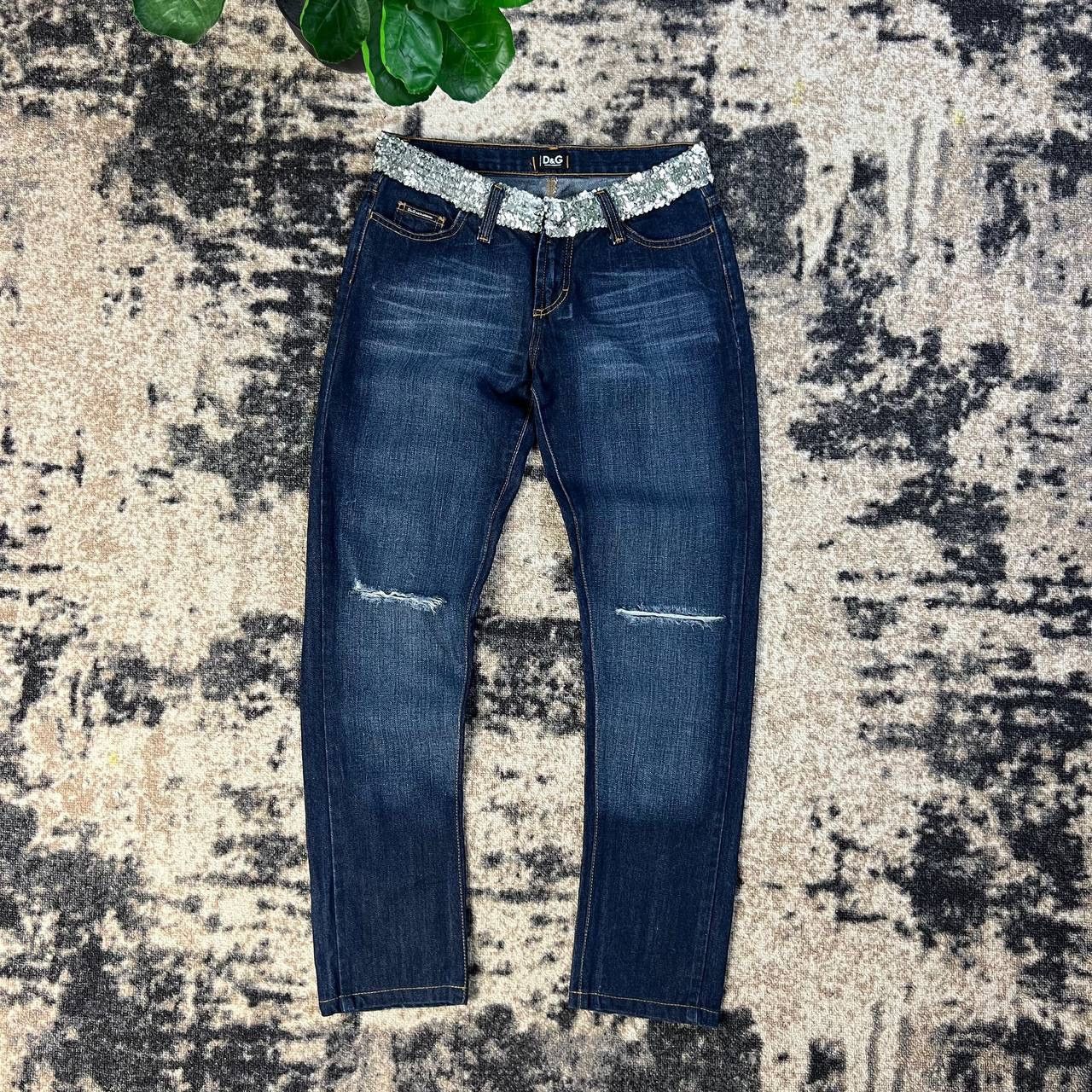 Dolce & Gabbana Dolce & Gabbana Luxury Big Logo Denim Jeans Size 28" / US 6 / IT 42 - 2 Thumbnail