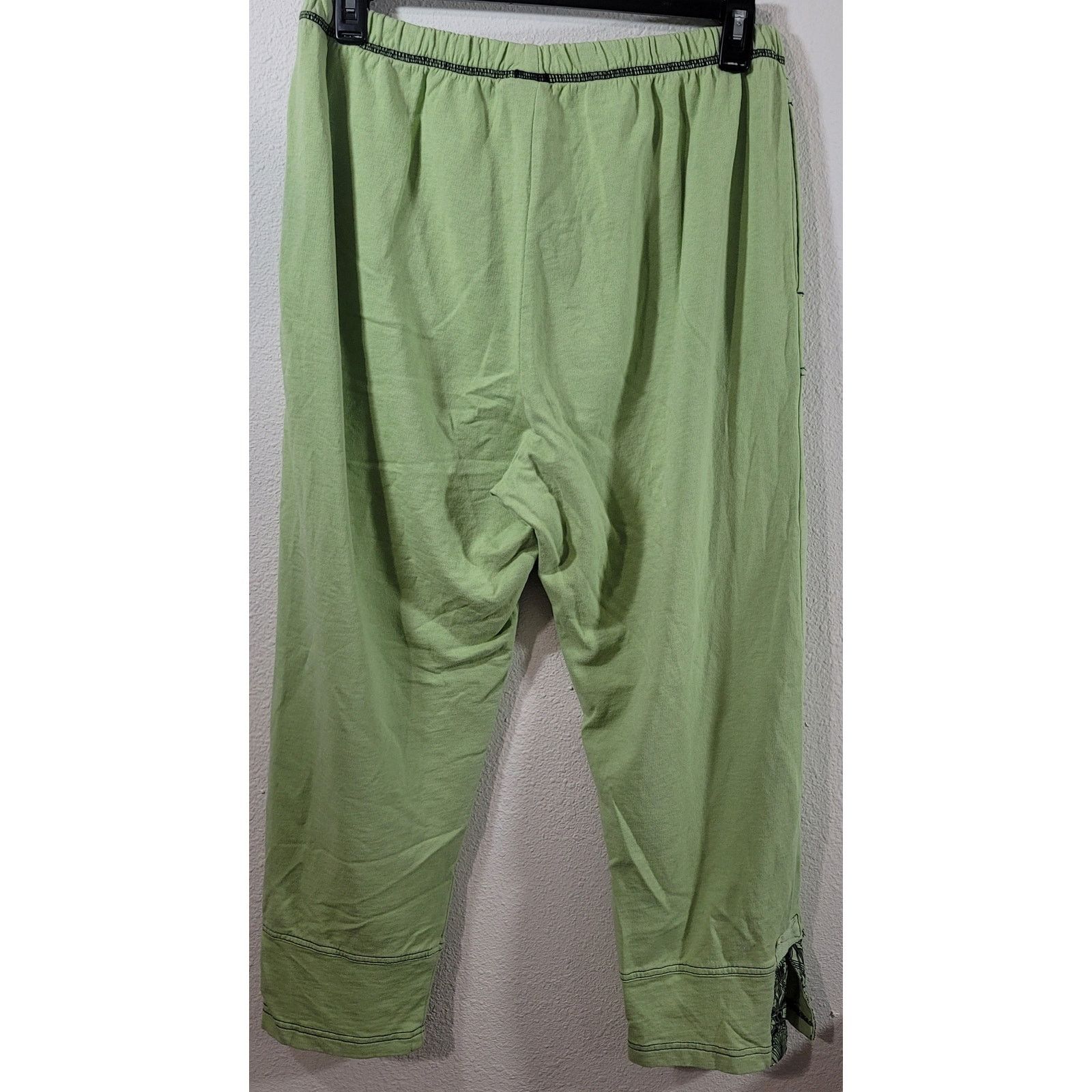 Other Produce Company Lime Green Pull On Pants XL Lightweight Size 34" / US 12 / IT 48 - 3 Thumbnail