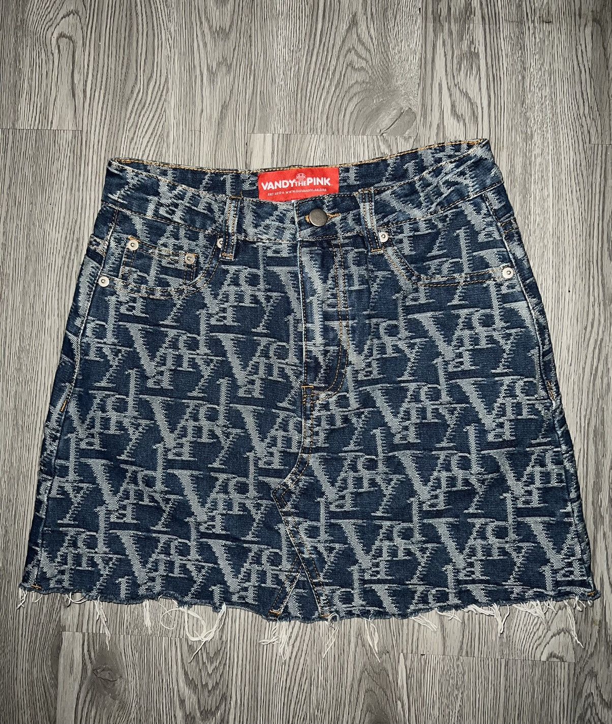 Vandy The Pink Vandy The Pink monogram denim skirt 💙🦋 Size 26" / US 2 / IT 38 - 1 Thumbnail