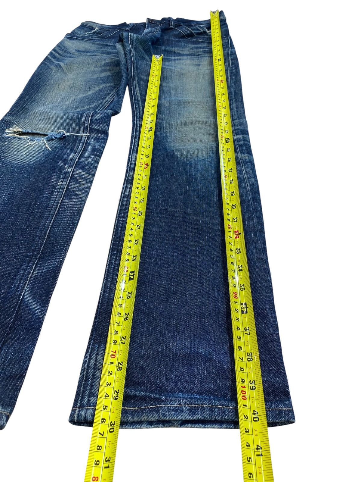 Lee Lee Riders Brand Faded Wash Distress Style Jeans Size US 30 / EU 46 - 7 Thumbnail