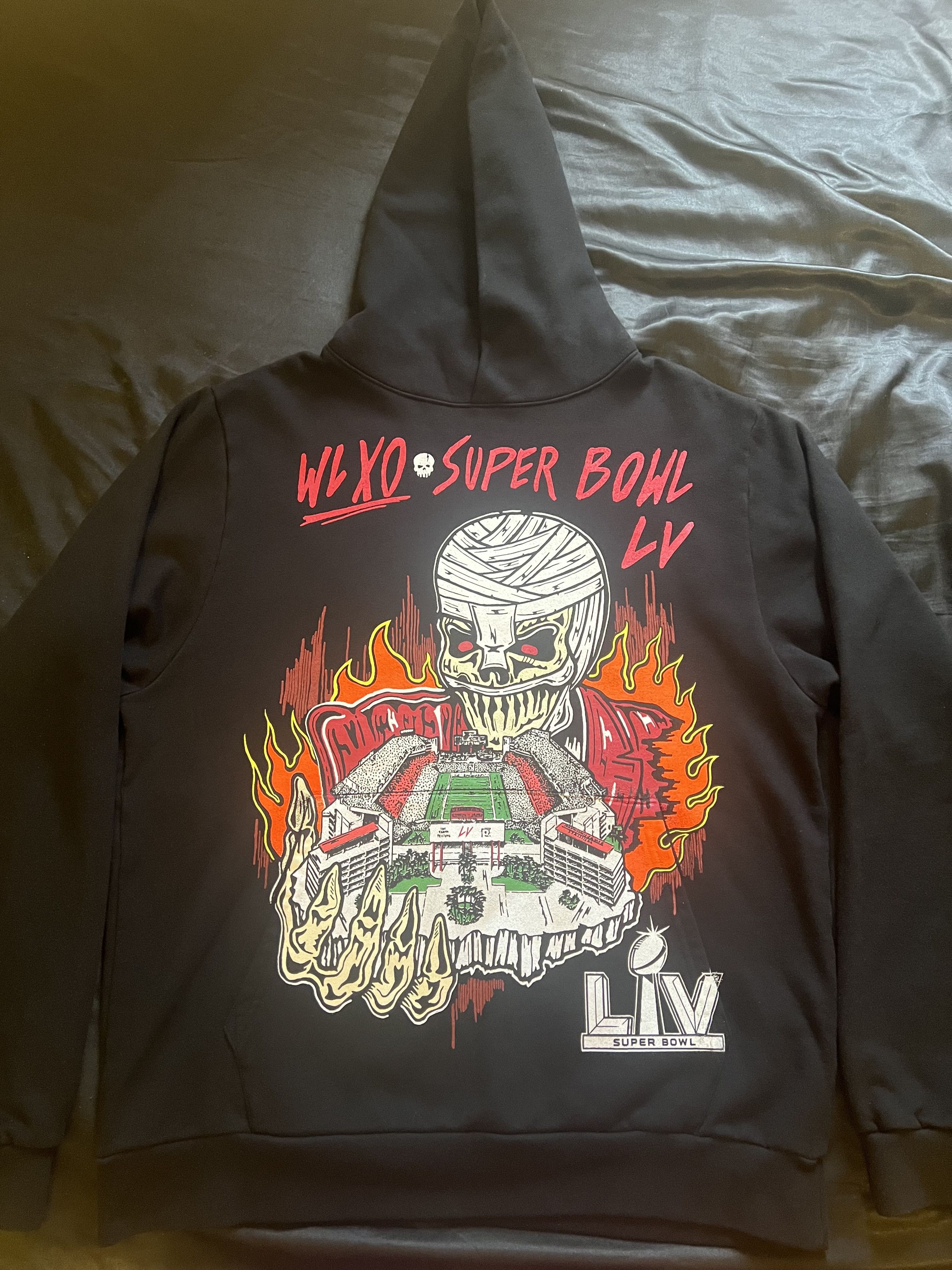 image of Warren Lotas X Nfl Black Hoodie, Men's (Size XL)