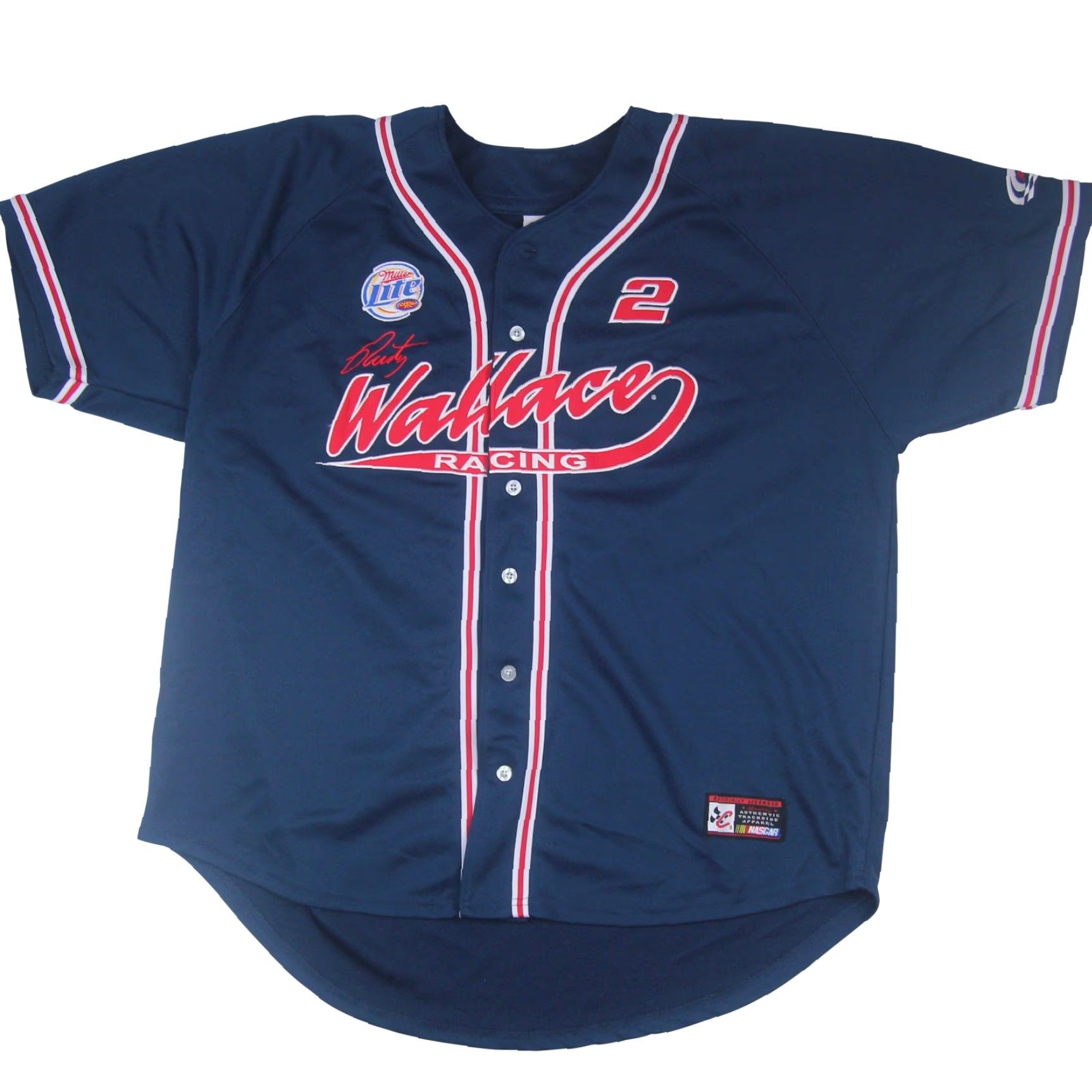 Chase Authentics VINTAGE Chase Authentics Rusty Wallace Mens XXL Baseball Jersey Blue Shirt 2XL Adult Mens Nike Size US XXL / EU 58 / 5 - 2 Thumbnail