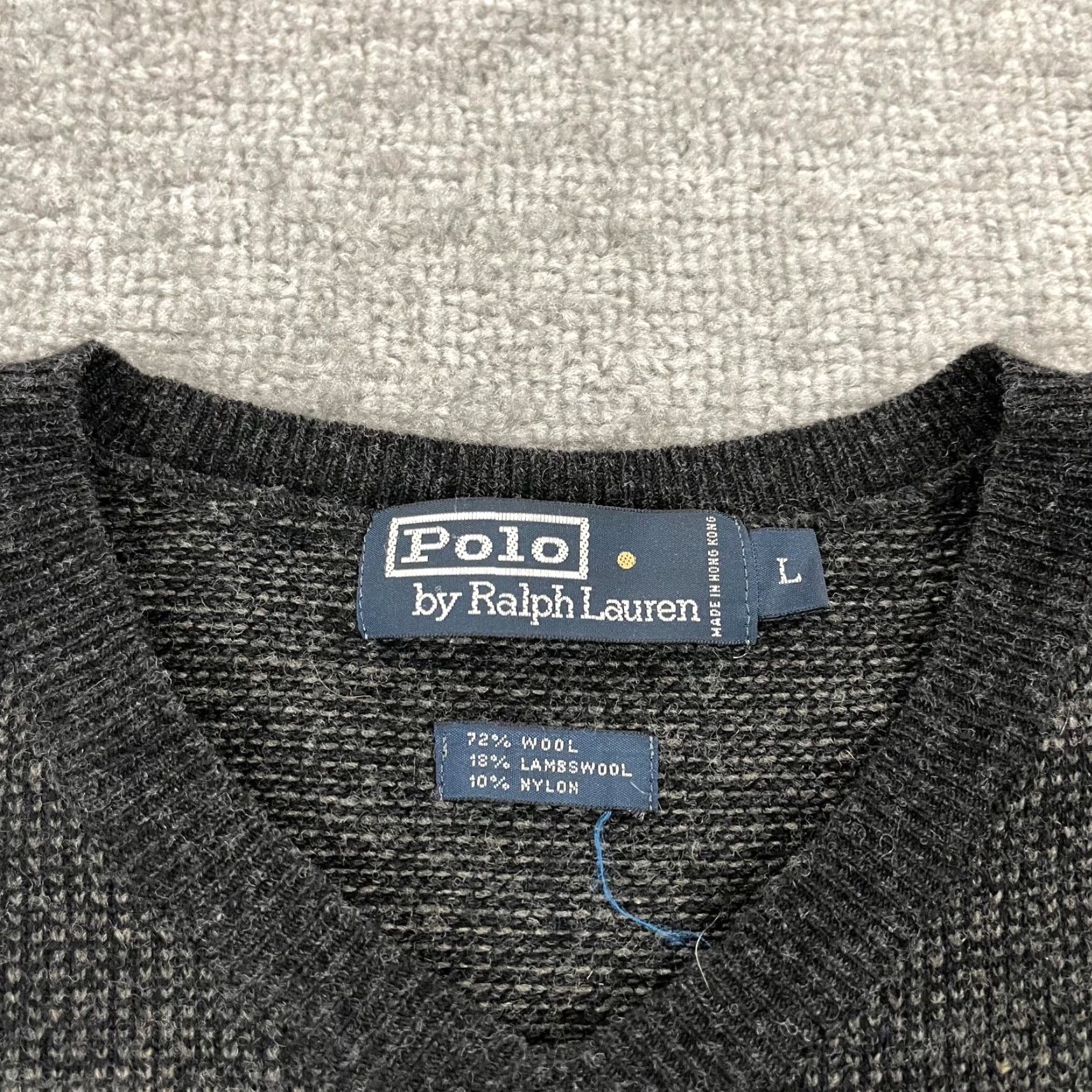 Polo Ralph Lauren Polo Ralph Lauren Sweater Mens L Gray Lambswool Blend V-Neck Pullover Light Size US L / EU 52-54 / 3 - 2 Thumbnail