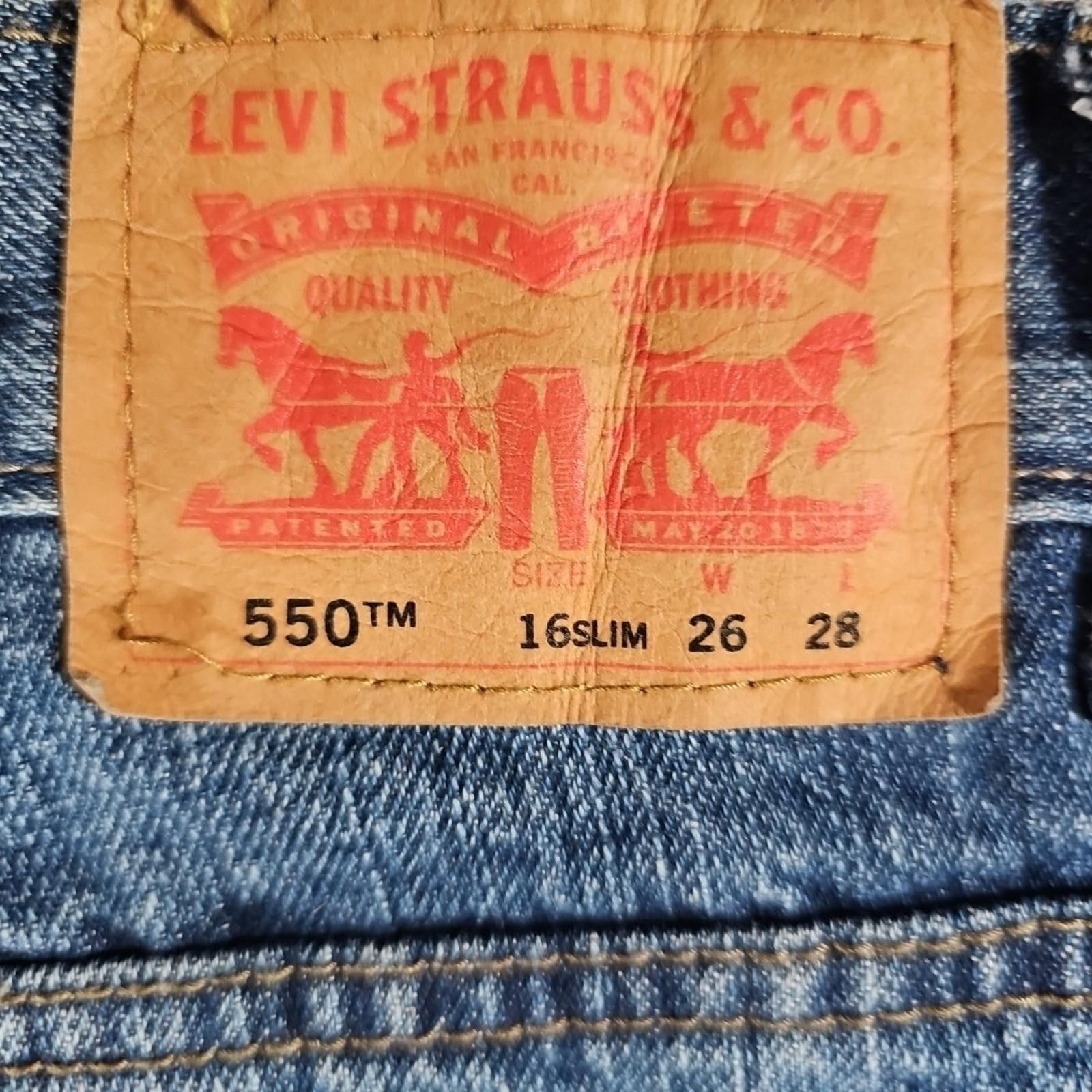 Levi's Levi's 550 Blue Denim Jeans 16 Slim 26 X 28 Relaxed Fit Size US 26 / EU 42 - 7 Thumbnail