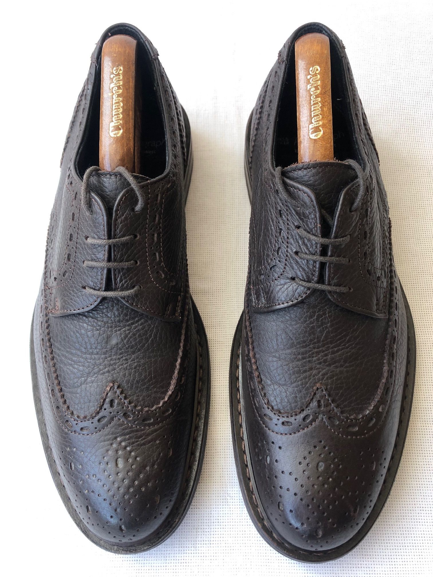 Jeffery West M&S Autograph by Jeffery West brown leather Derby shoes Size US 9.5 / EU 42-43 - 2 Thumbnail