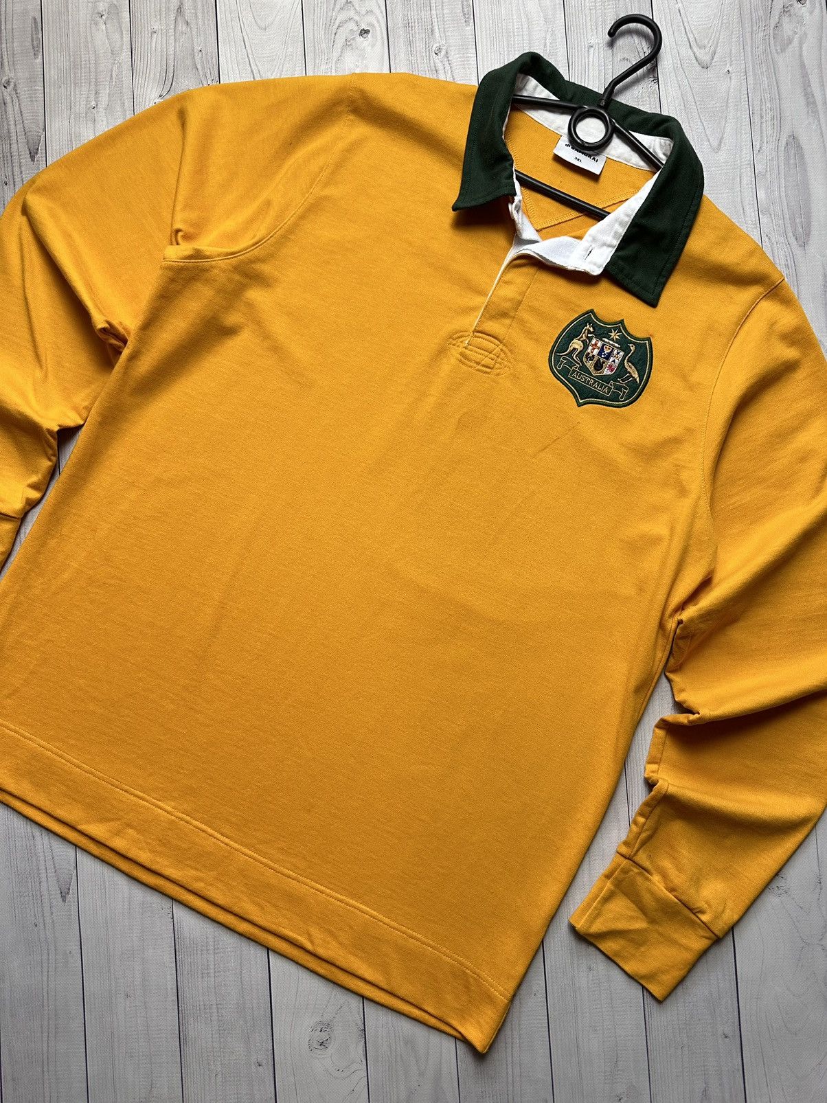 Vintage Vintage Australia rugby jersey size XXL yellow logo Size US XXL / EU 58 / 5 - 2 Thumbnail