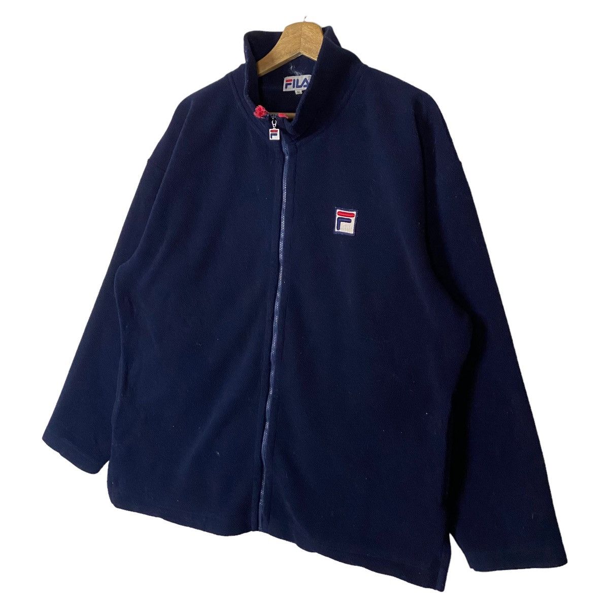 Fila × Vintage Vintage Fila Full Zipper Big Logo Spell Out Sweater Light Size US M / EU 48-50 / 2 - 7 Thumbnail