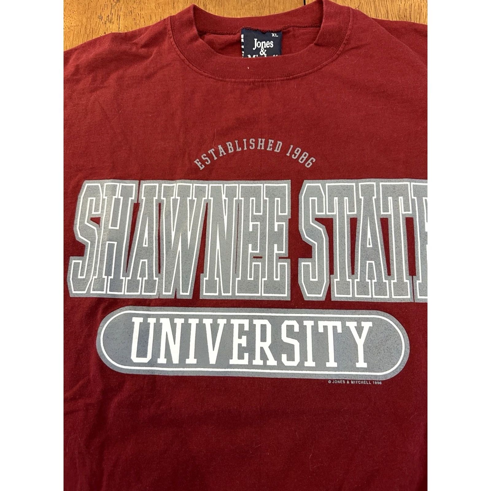 Vintage VINTAGE Shawnee State University Shirt XL Red 90s 1996 Mens Size US XL / EU 56 / 4 - 3 Thumbnail