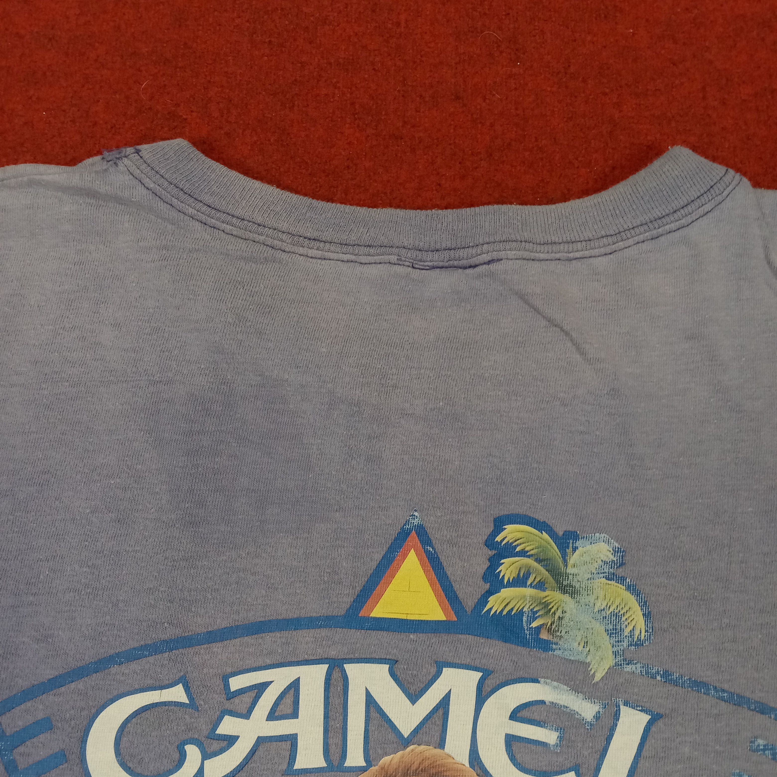 Camel × Vintage Camel Backprint Design Streetwear Pocket Tshirt Faded Size US L / EU 52-54 / 3 - 5 Thumbnail