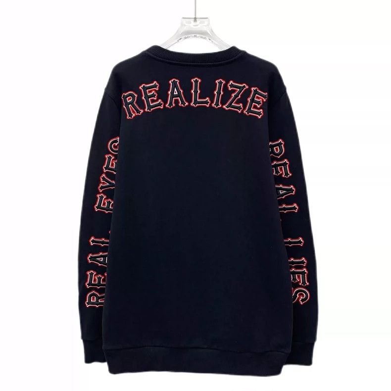 Givenchy Givenchy Black Logo Letter Embroidery Cotton Crew Neck Lon Size US S / EU 44-46 / 1 - 2 Thumbnail