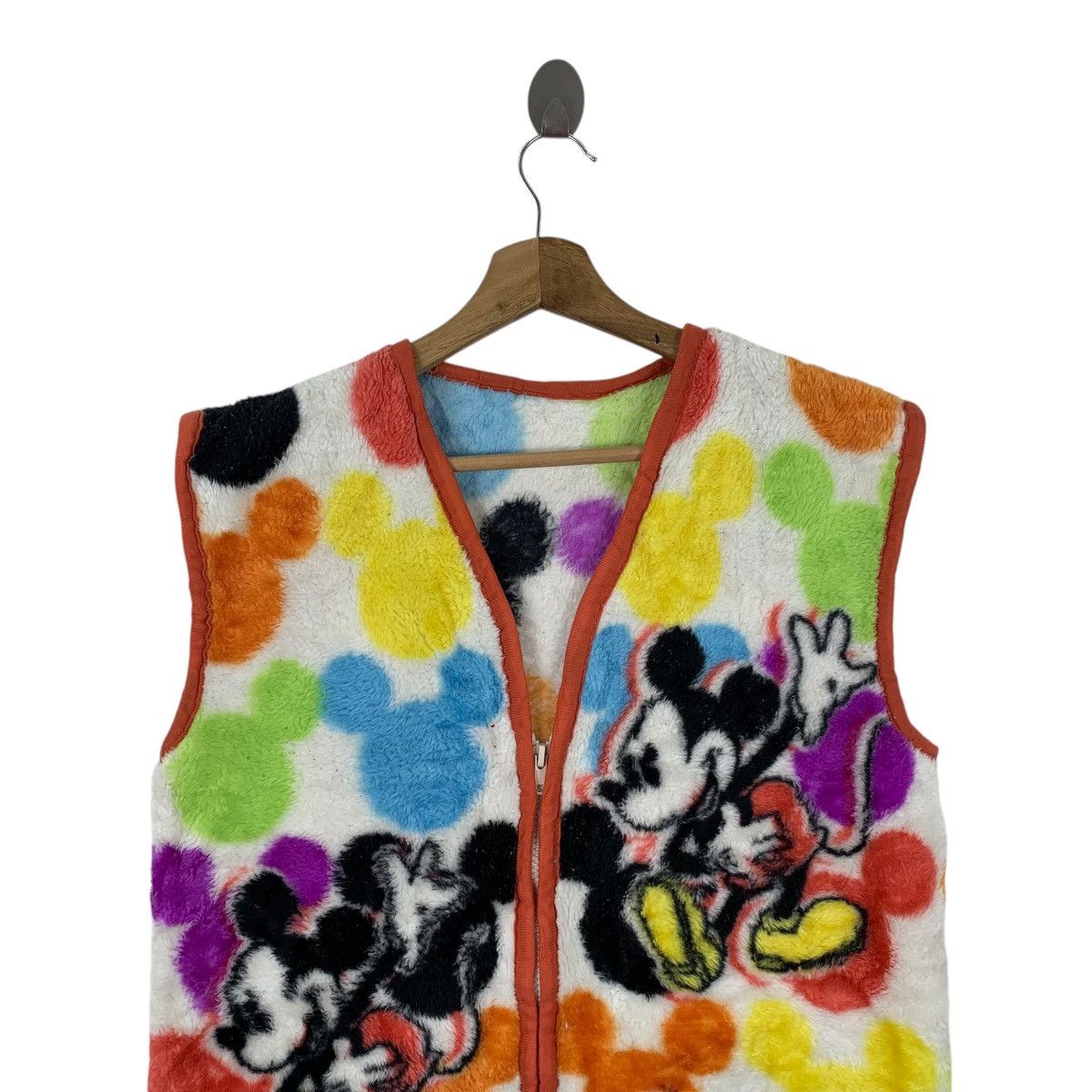 Disney × Mickey Mouse MICKEY MOUSE Disney Cartoon Fullprint Vest Jacket Sleeveless Size S / US 4 / IT 40 - 4 Thumbnail