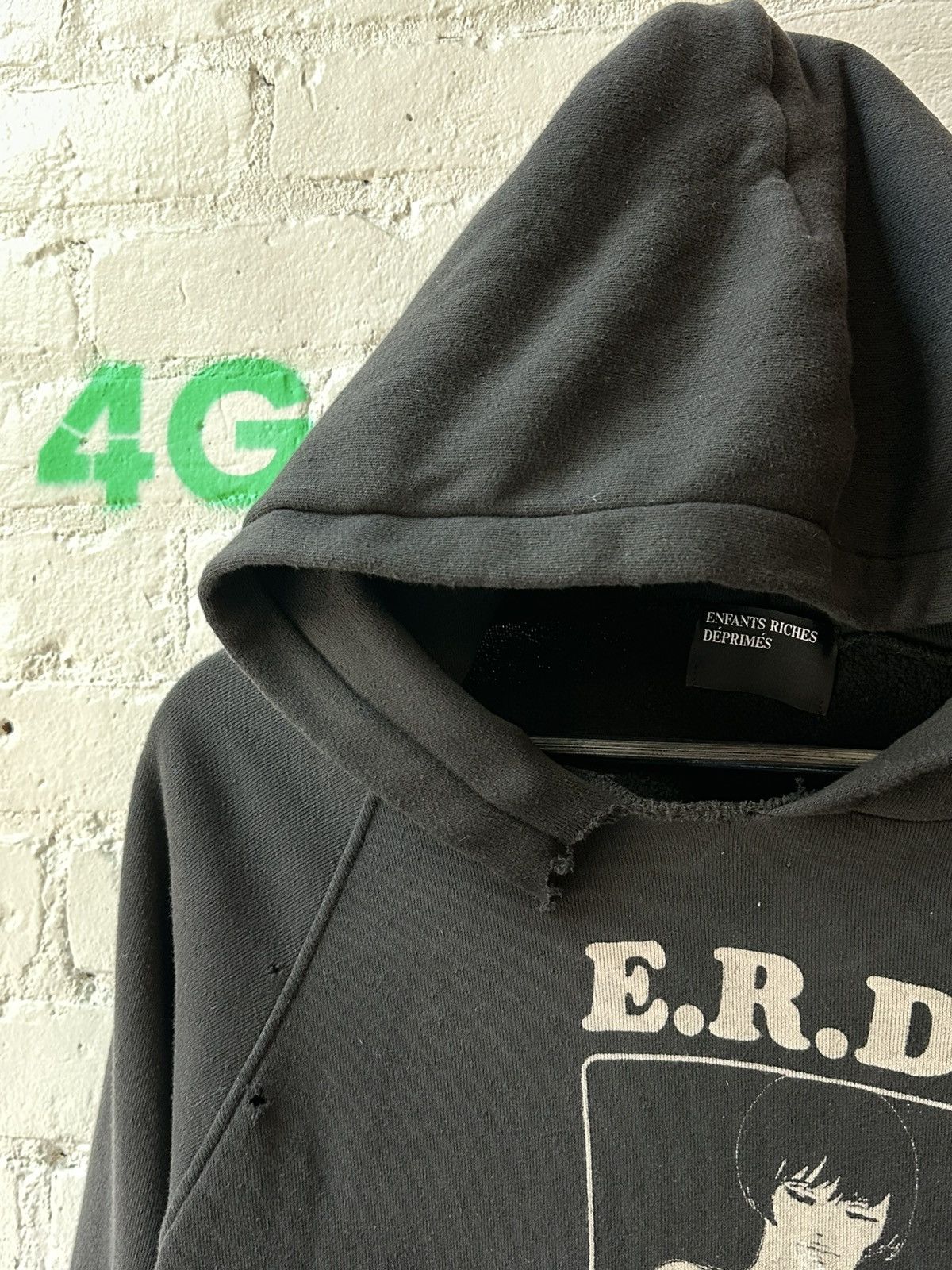 Enfants Riches Deprimes ERD PATCHED XXL THRASHED HOODIE Size US XXL / EU 58 / 5 - 3 Thumbnail