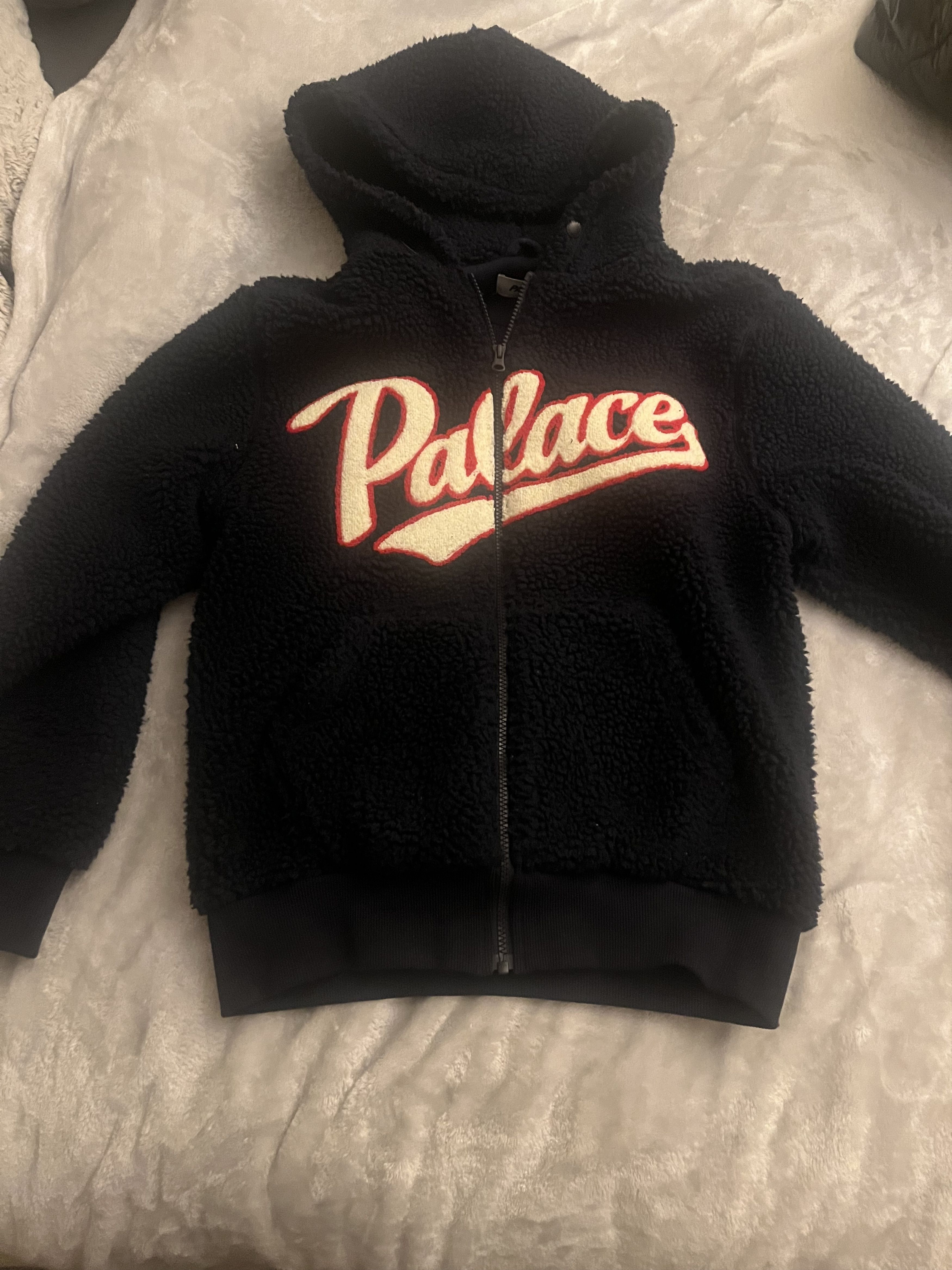 image of Palace Hoodedfleece in Blue, Men's (Size Small)