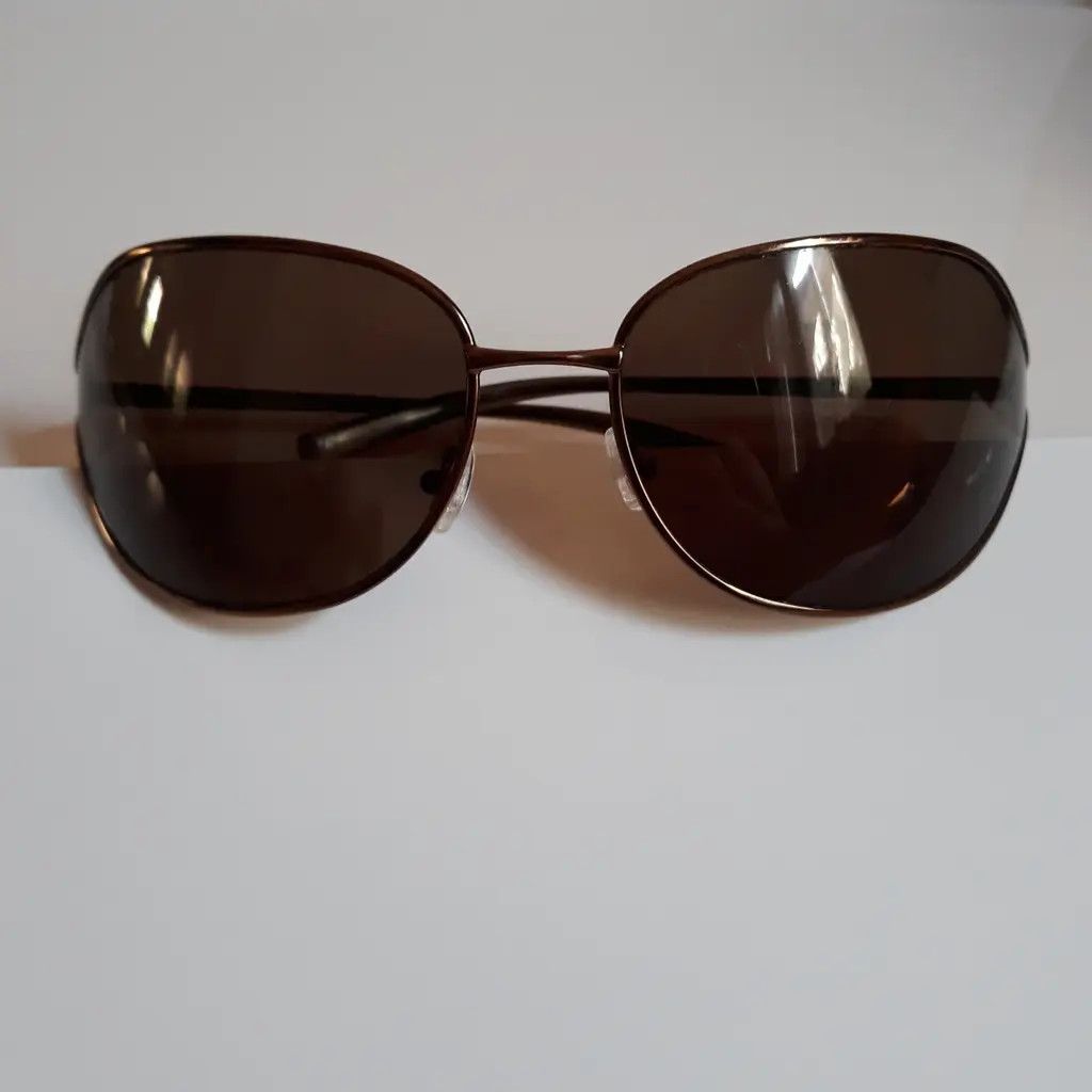 Prada × Vintage PRADA Sunglasses Rectangle Wrap Shield Metal Symbole RI921 Size ONE SIZE - 10 Thumbnail