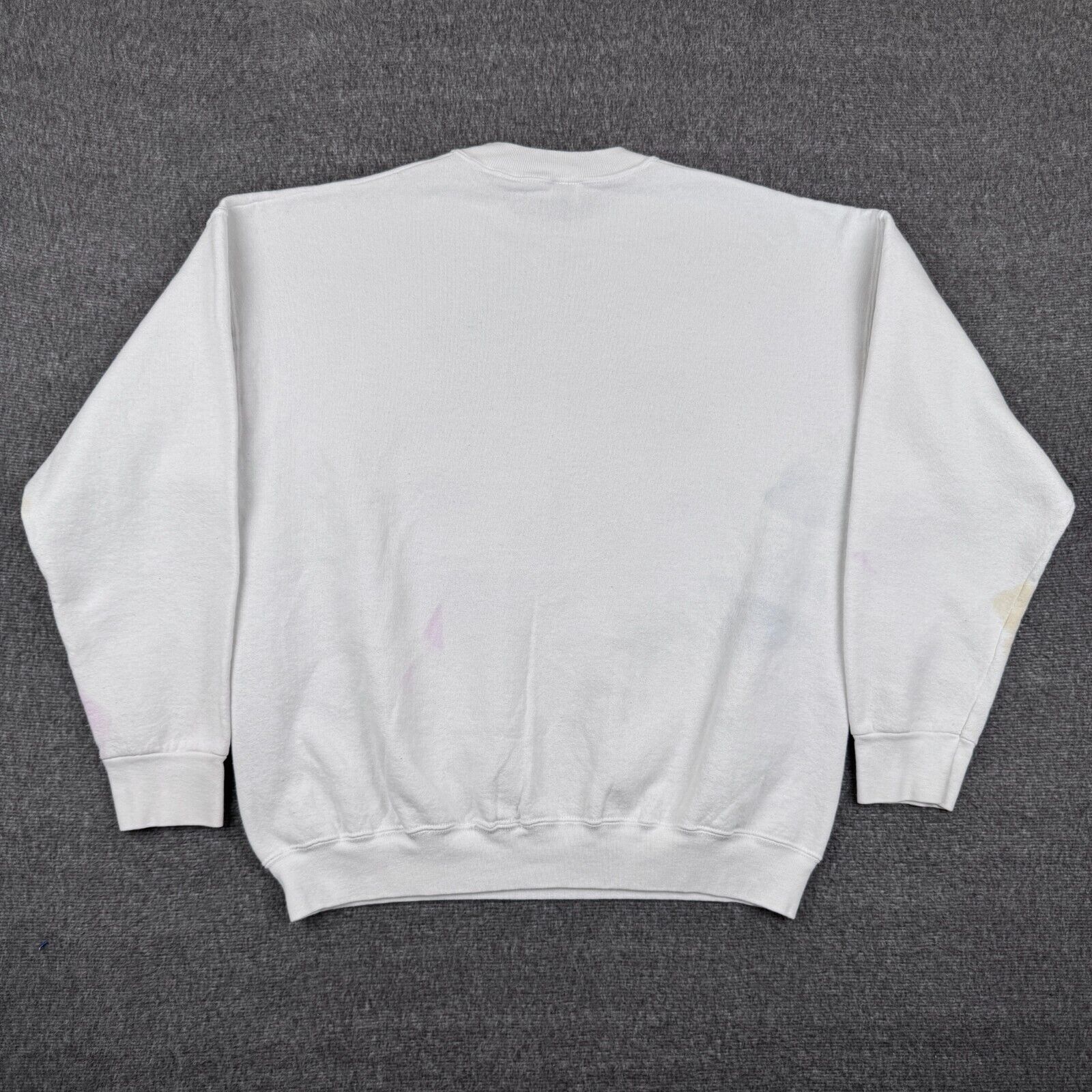 Fruit Of The Loom Vintage Let Jesus Be First Sweatshirt Men's XL White God 90s Size US XL / EU 56 / 4 - 7 Thumbnail