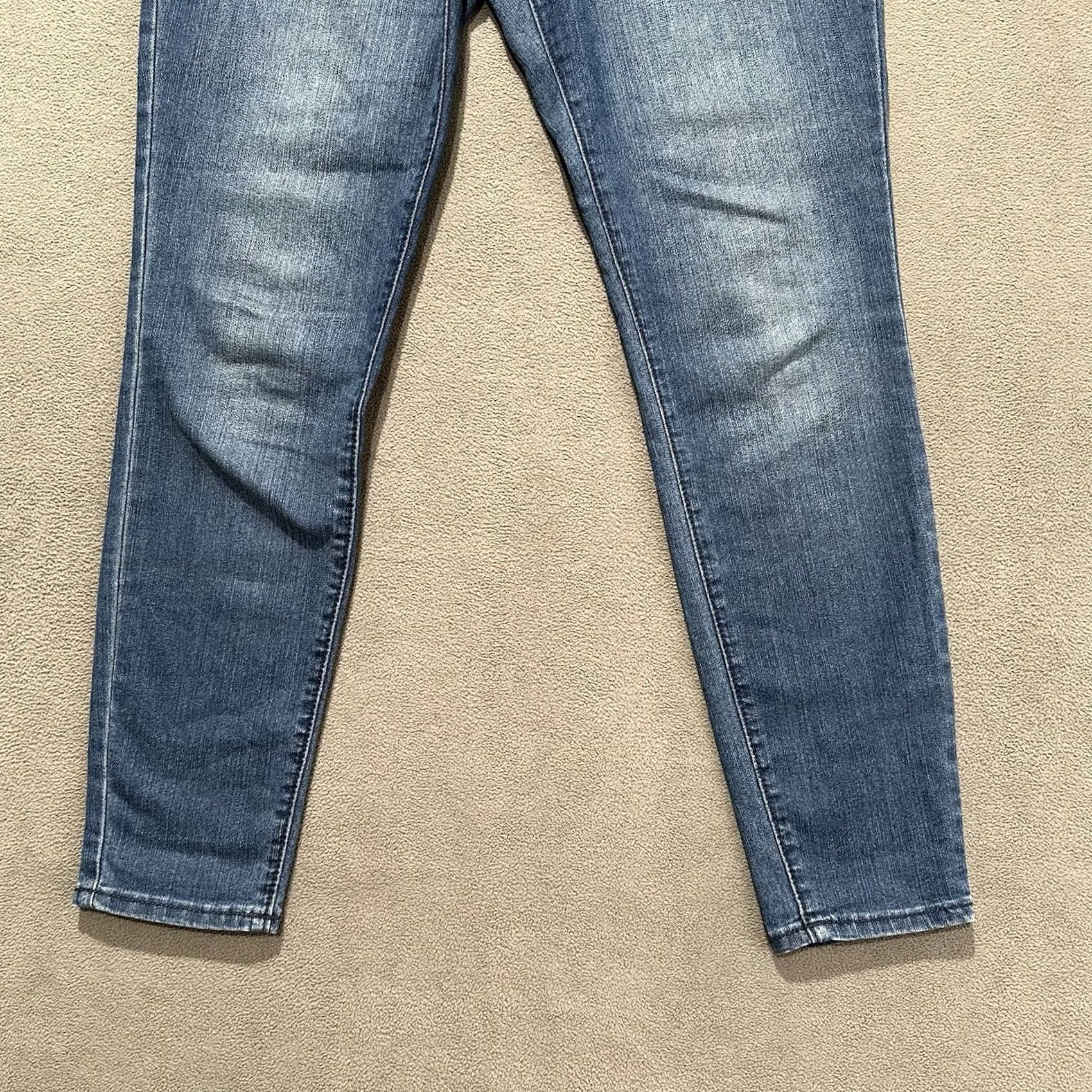 Old Navy Old Navy Womens Jeans 4 Short Blue Denim Mid Rise Super Skinny Stretch GUC Size 27" / US 4 / IT 40 - 5 Thumbnail