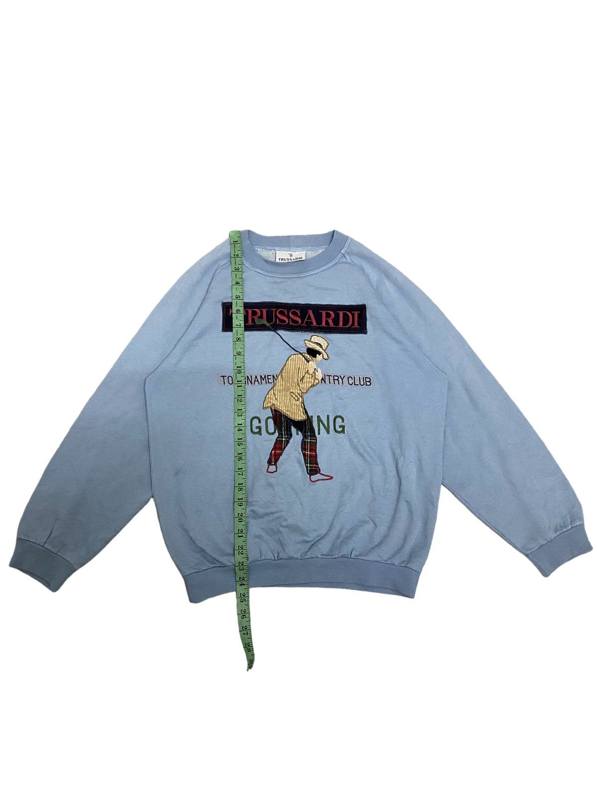 Trussardi × Vintage Offer‼️Vintage Trussardi Embroided Logo Sweatshirt Size US S / EU 44-46 / 1 - 8 Thumbnail