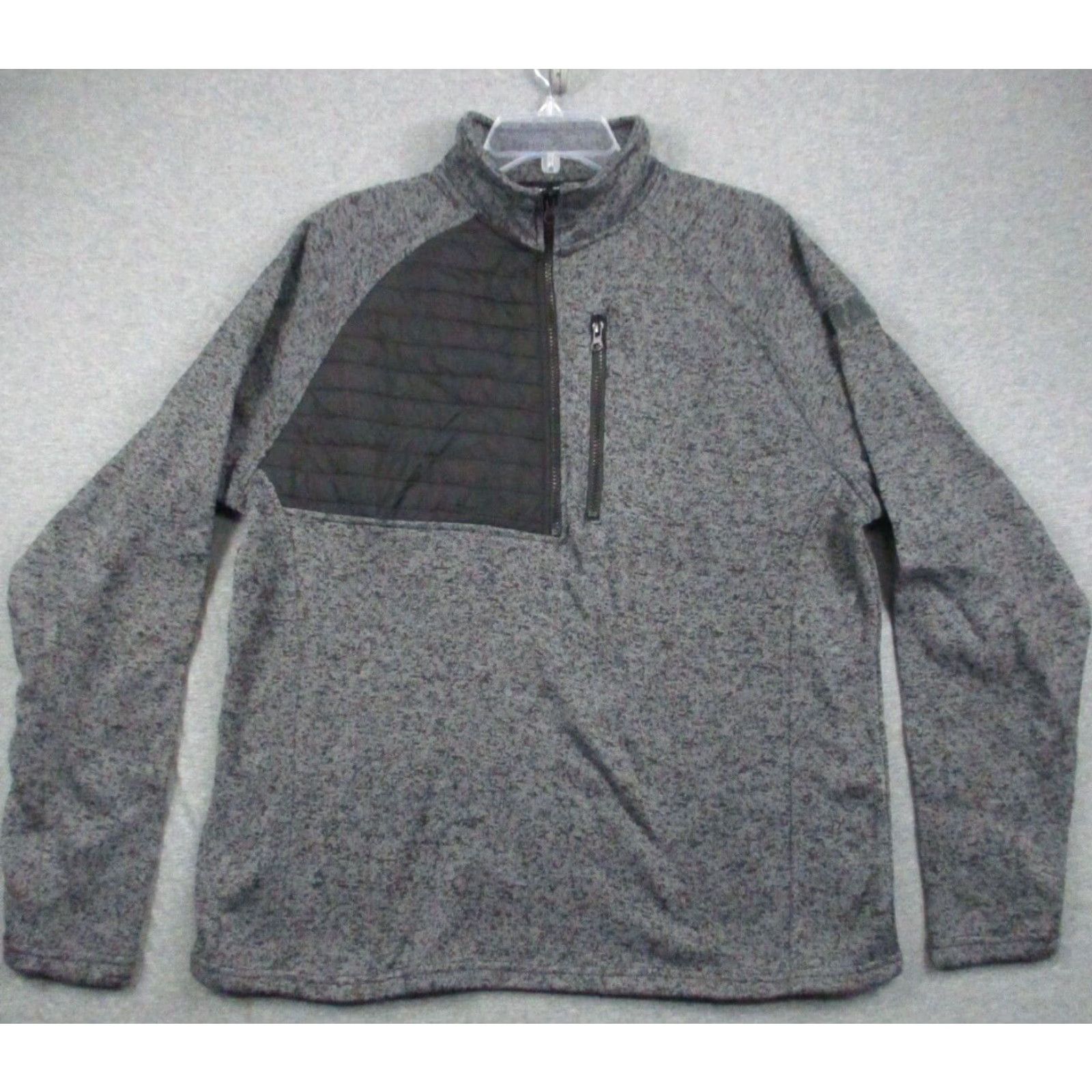 Vintage NRA 1/4 Zip Pullover XL Men Shooting Jacket Heather Gray Black Tactical Pullover Shirt Knit Zipper Mock Neck Winter Spring Fall Size US XL / EU 56 / 4 - 2 Thumbnail