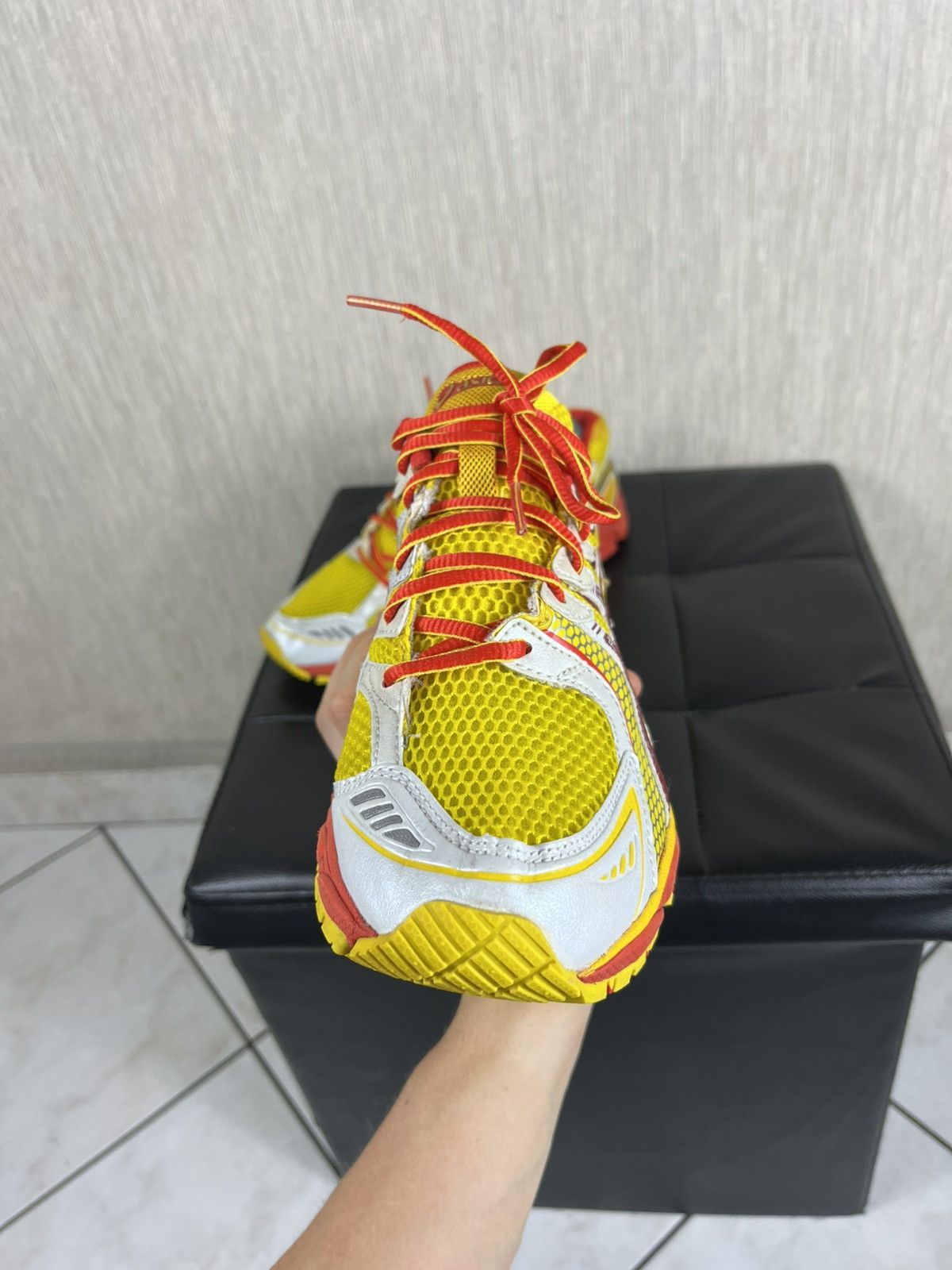Asics Vintage Asics gel-os sky speed asymmetric laces mesh shoes Size US 8.5 / EU 41-42 - 17 Thumbnail