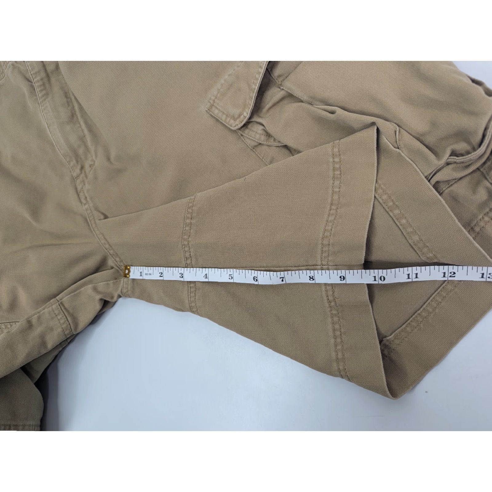 Ocean Pacific VINTAGE Ocean Pacific OP Cargo Shorts Baggy Men's 38 Khaki Canvas Pockets Brown Beige 90s Cargo Shorts Mens Size US 38 / EU 54 - 3 Thumbnail