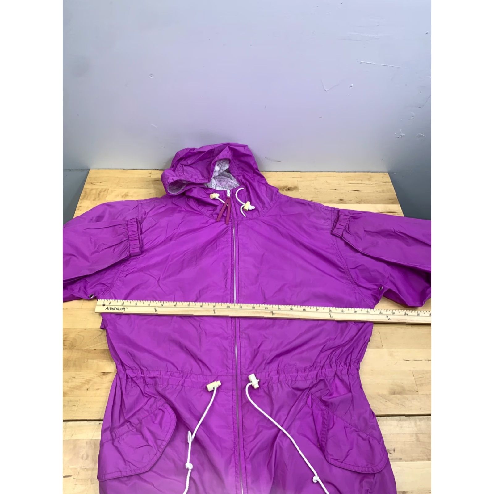 Vintage VINTAGE Woolrich Windbreaker Jacket Womens M Fuschia Nylon Outdoor Hooded 12692 Size M / US 6-8 / IT 42-44 - 6 Thumbnail