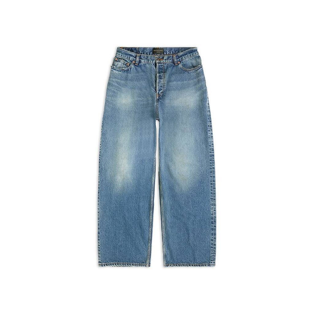 Balenciaga o1in1g0126 555 / Large Baggy Jeans in Blue Size 28" / US 6 / IT 42 - 1 Thumbnail