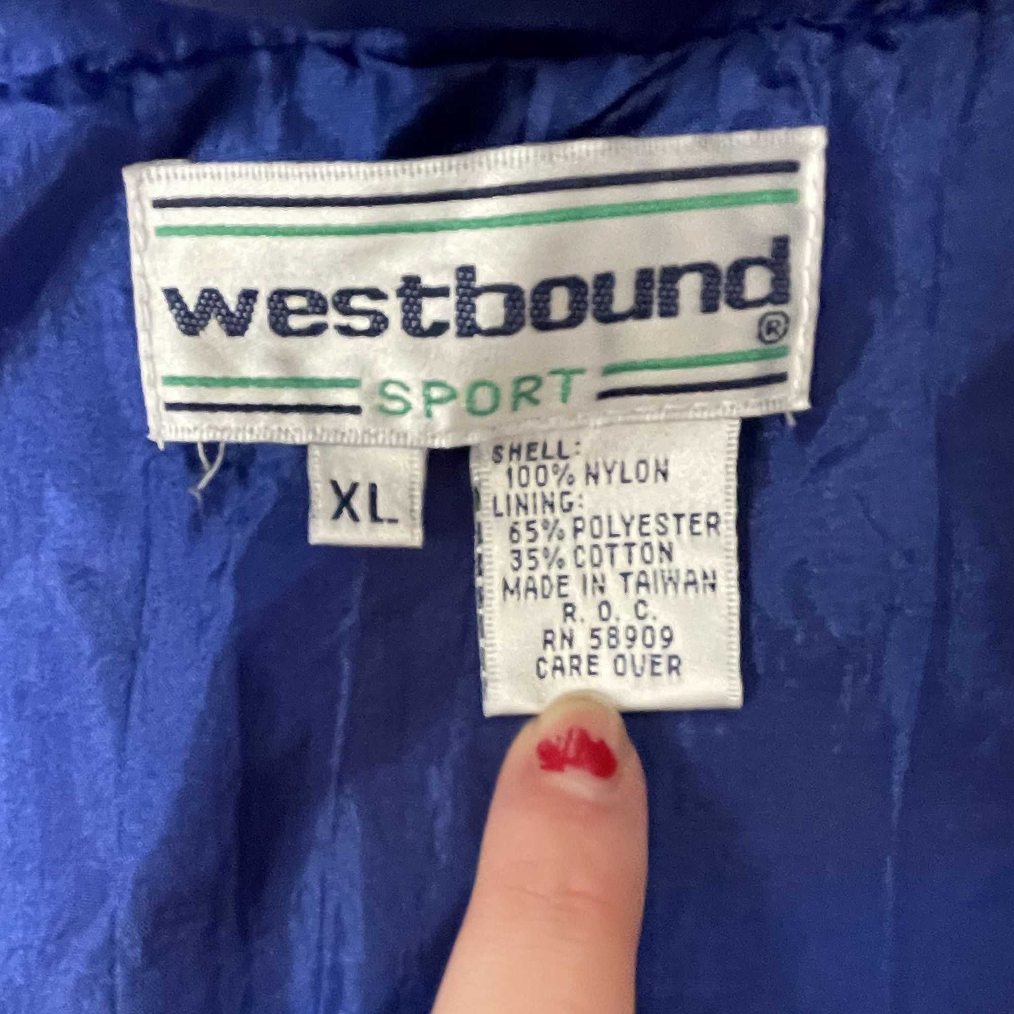 Other Vtg Westbound SHINY Red White Blue AMERICA PATRIOTIC Jacket Size XL / US 12-14 / IT 48-50 - 6 Thumbnail
