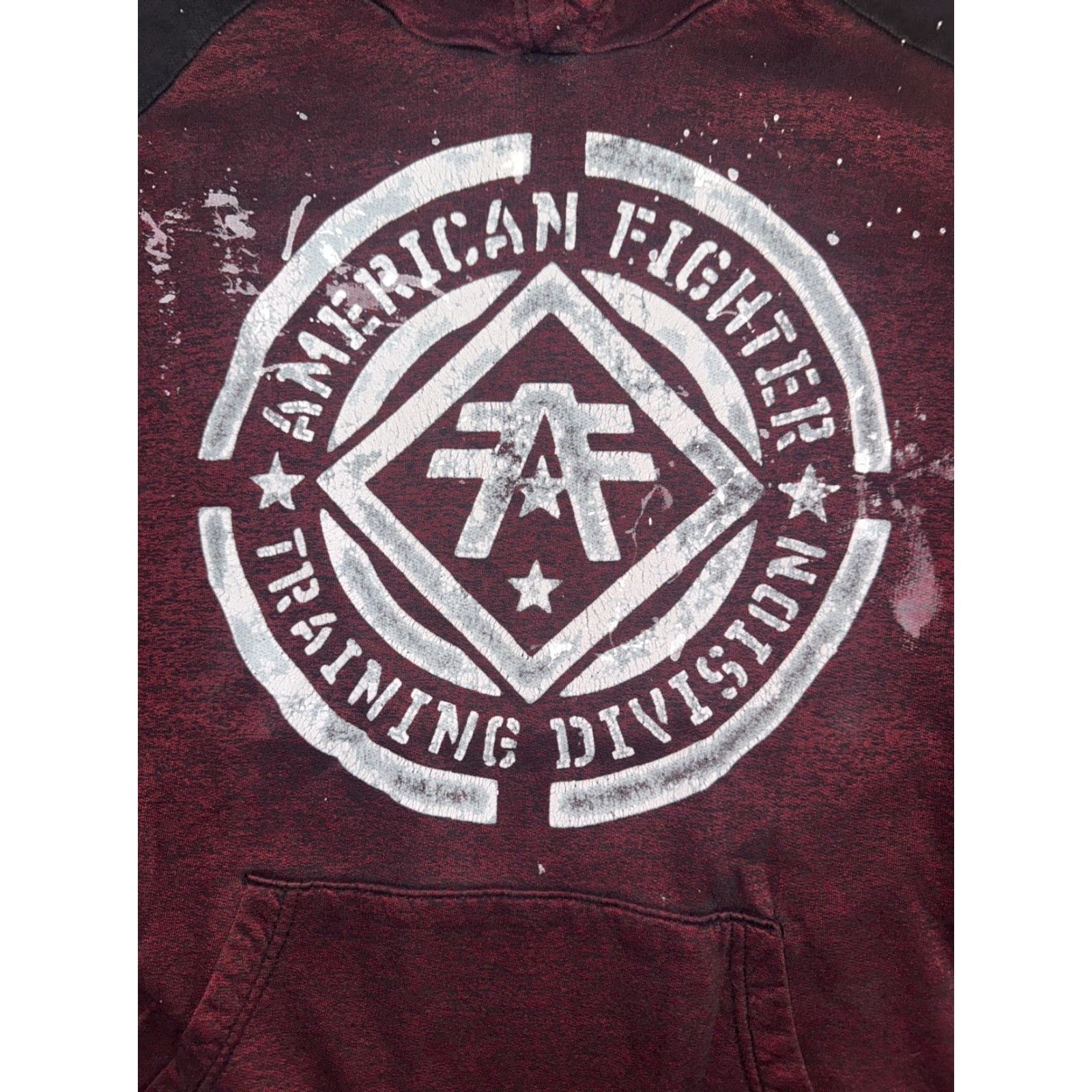 Vintage VINTAGE American Fighter Training Division Hoodie Red S 20x26 Gym Pullover Sweater Mens Size US S / EU 44-46 / 1 - 2 Thumbnail