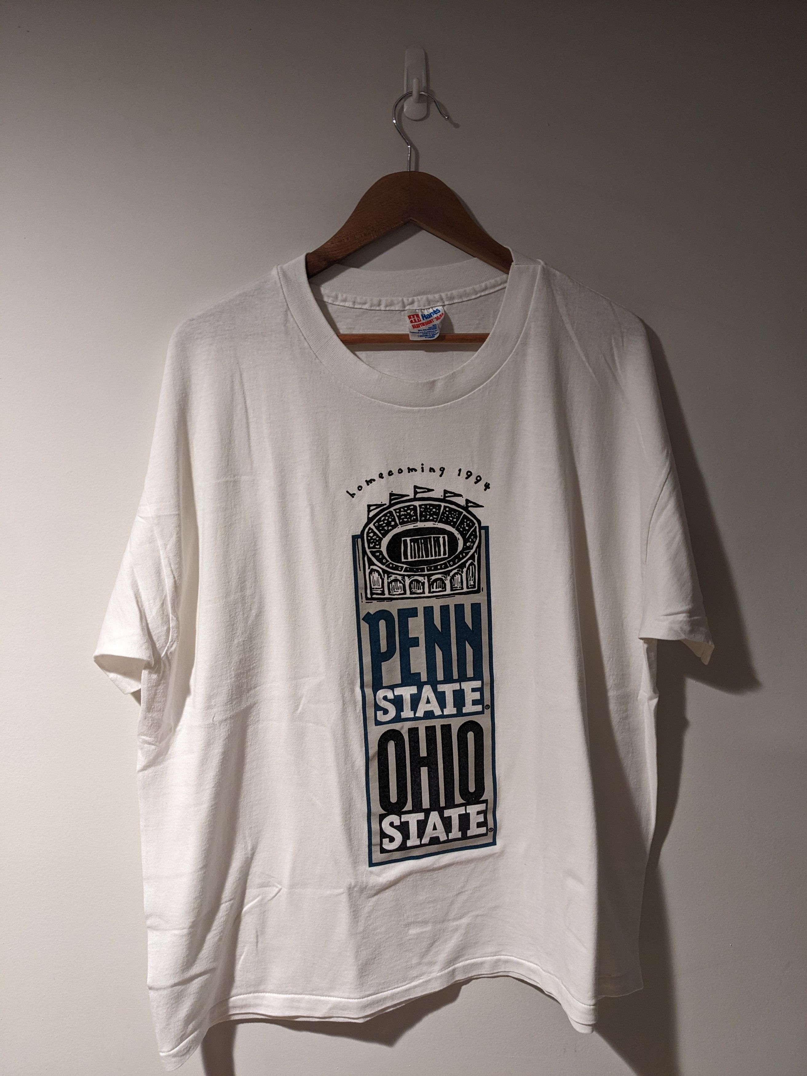 Vintage Vintage 1994 Penn State vs Ohio State Homecoming T-Shirt Size US XL / EU 56 / 4 - 1 Thumbnail