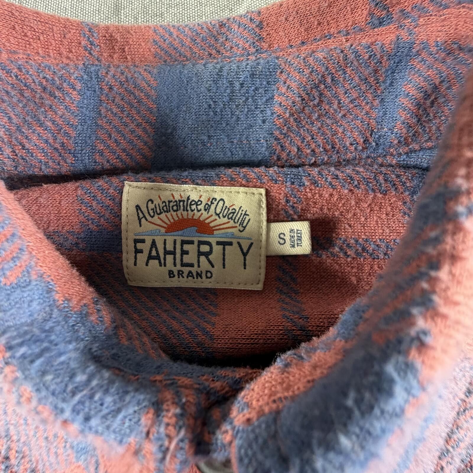 Faherty Faherty Shirt Men's S Blue Red Plaid Flannel 100% Cotton Size US S / EU 44-46 / 1 - 2 Thumbnail