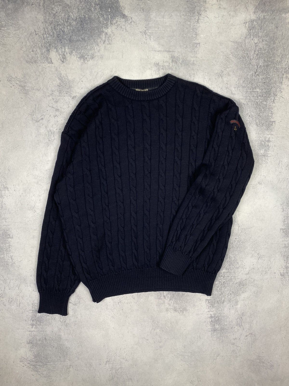 Paul & Shark Vintage Paul Shark Wool Italy Designer Knit Sweater Size US L / EU 52-54 / 3 - 3 Thumbnail
