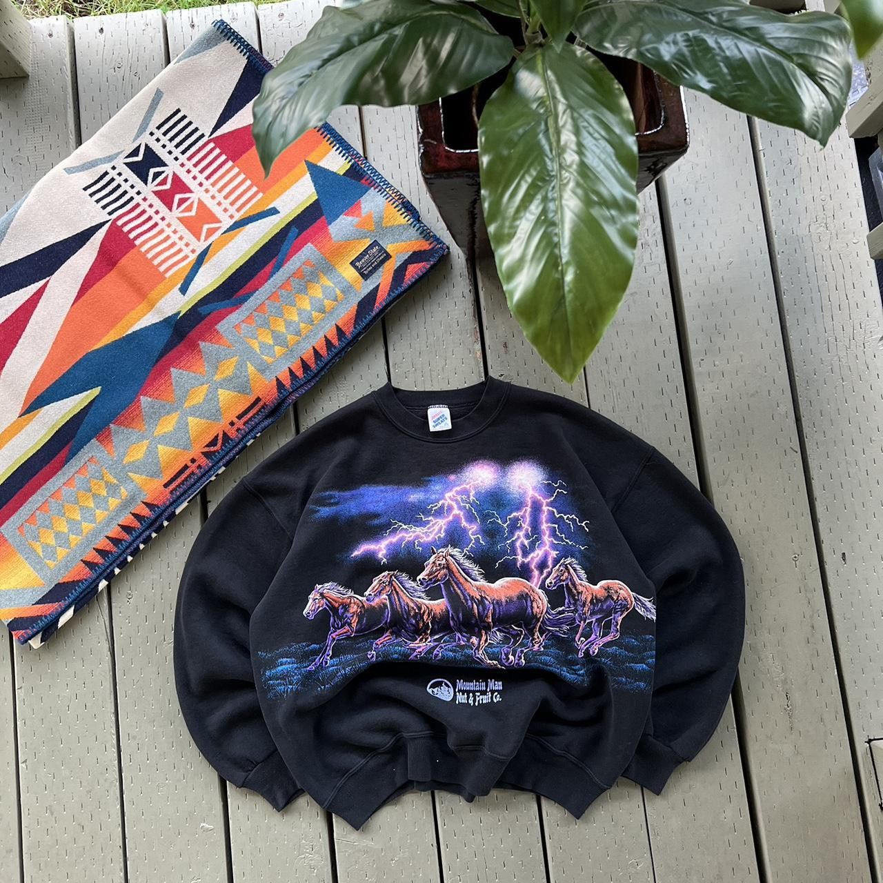 Vintage Vintage 92 Habitat Hab-A-Rap Graphics Horses Lightning Size US XL / EU 56 / 4 - 5 Thumbnail