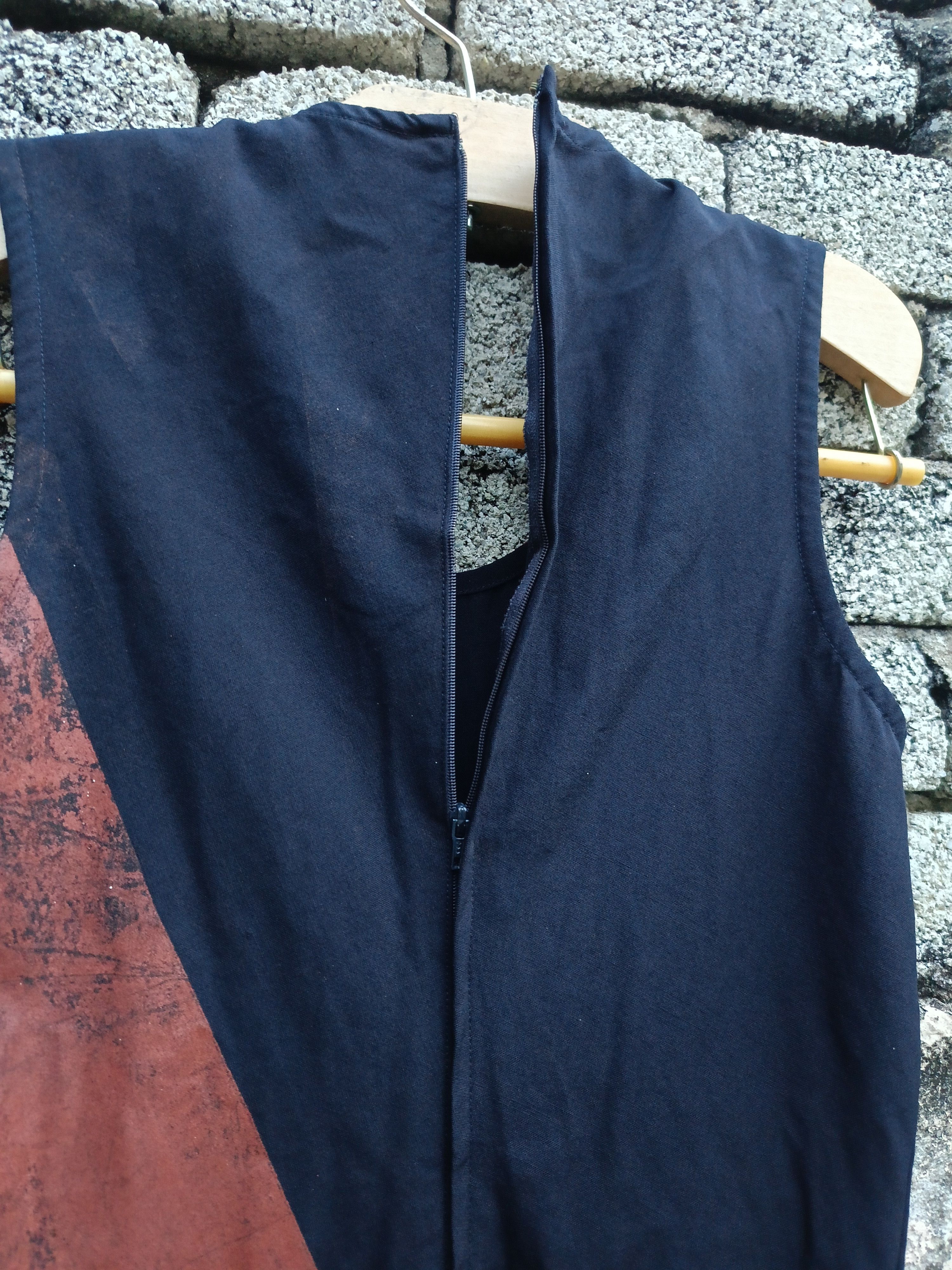 Comme des Garcons AW96 COMME des GARÇONS SLEEVELESS SWITCH DRESS NAVY/BROWN Size M / US 6-8 / IT 42-44 - 11 Thumbnail