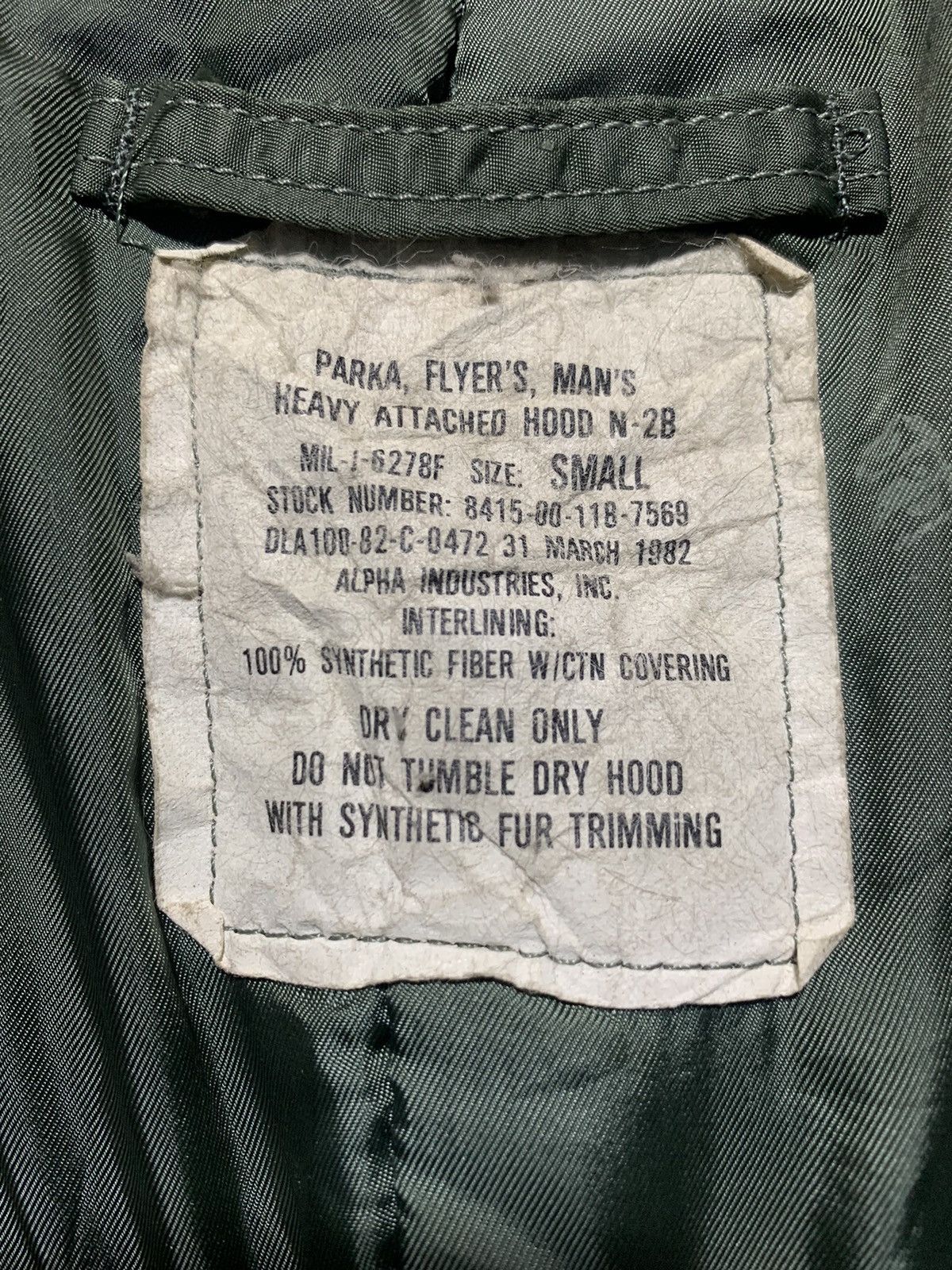 Alpha Industries Vintage Alpha Industries N2B bomber fur jacket Size US M / EU 48-50 / 2 - 18 Thumbnail
